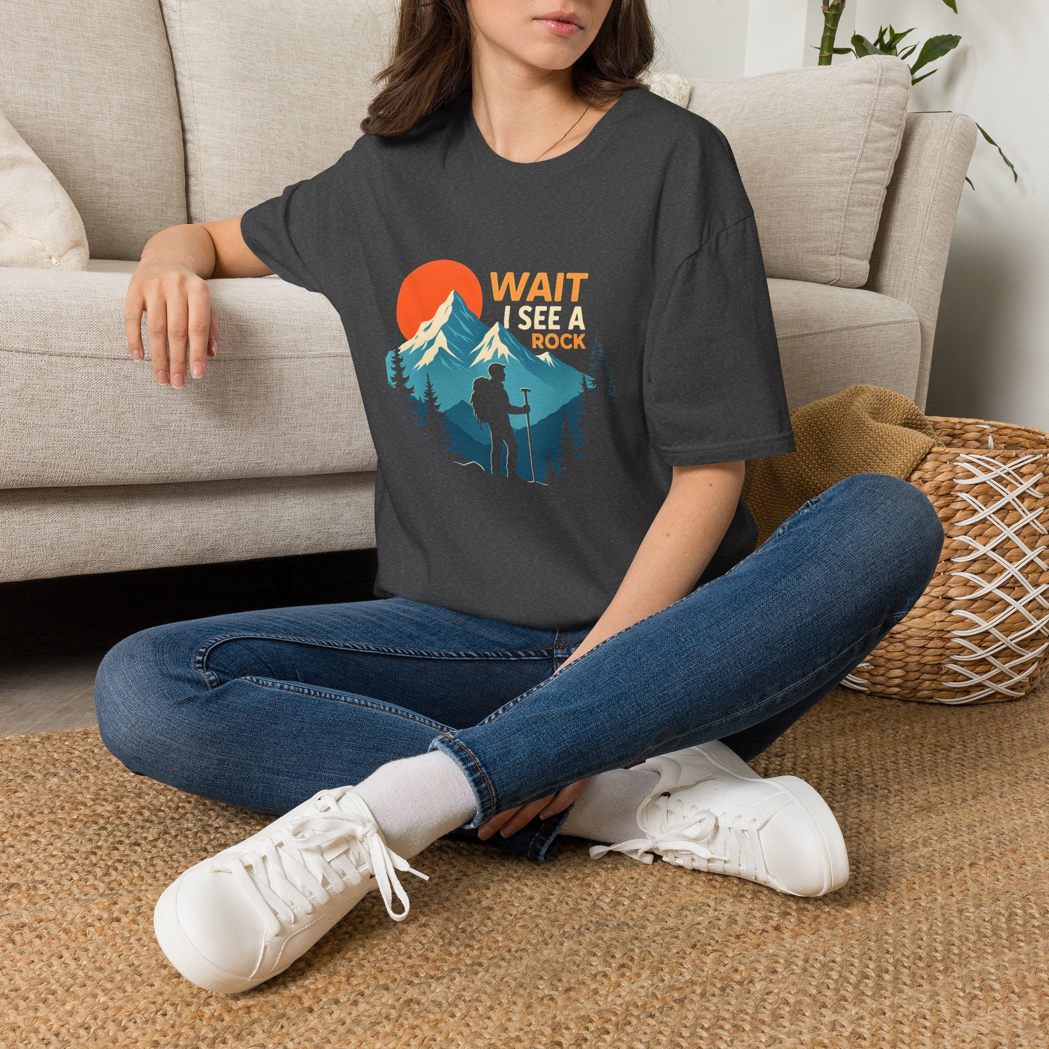 Hiker on Mountain Trail T-Shirt