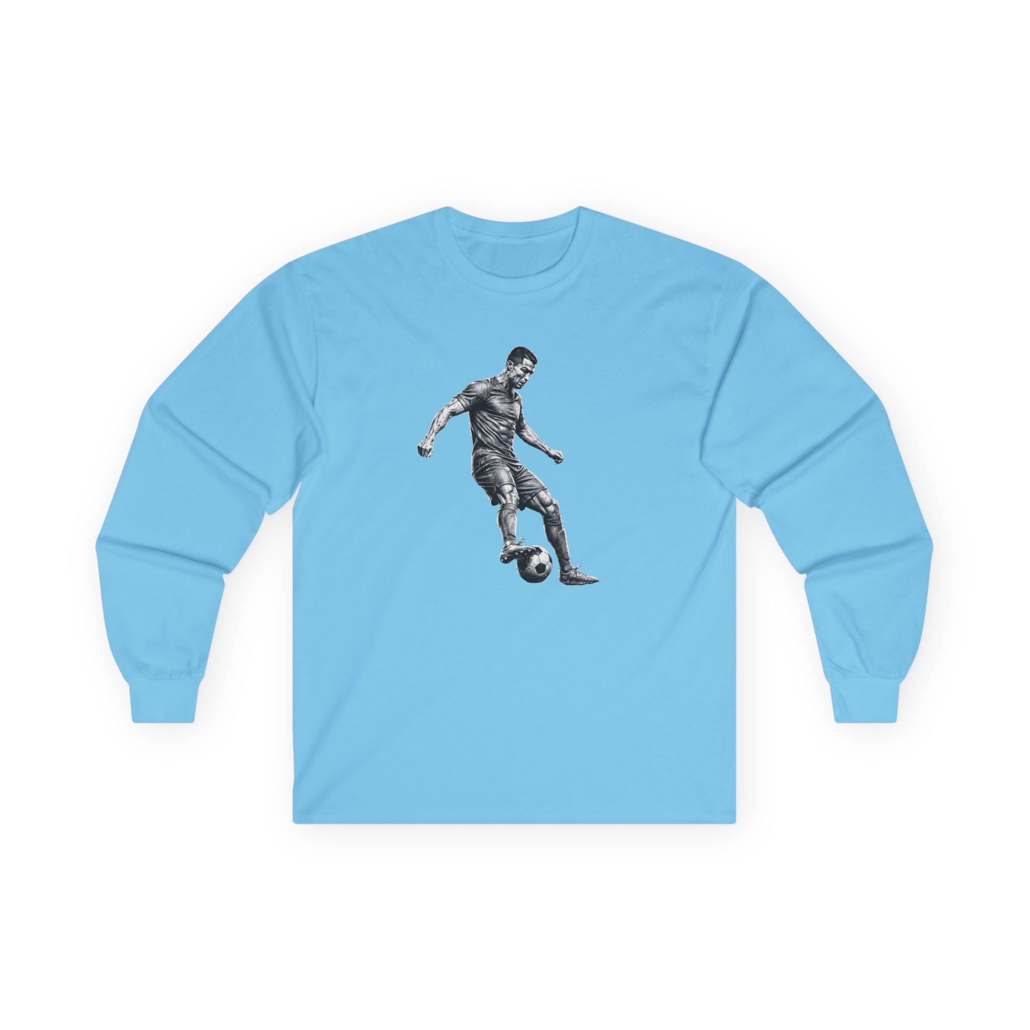 Soccer Player Illustration Long Sleeve