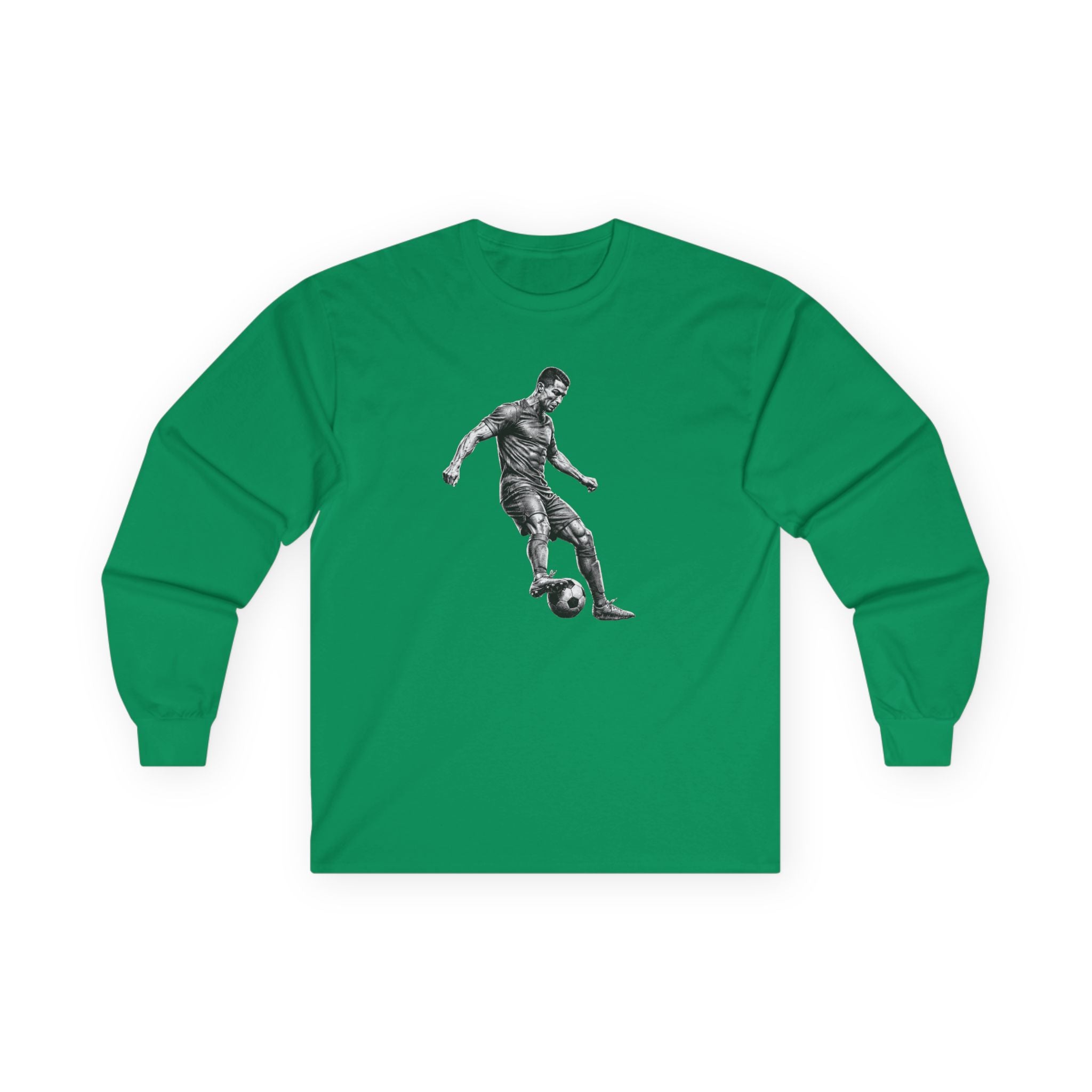 Soccer Player Illustration Long Sleeve