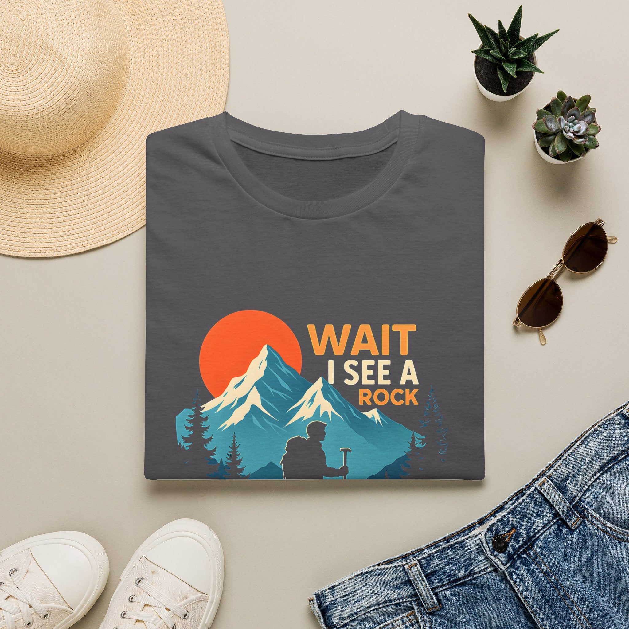Hiker on Mountain Trail T-Shirt