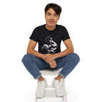 B&W Bodybuilder Bicep Curl T Shirt