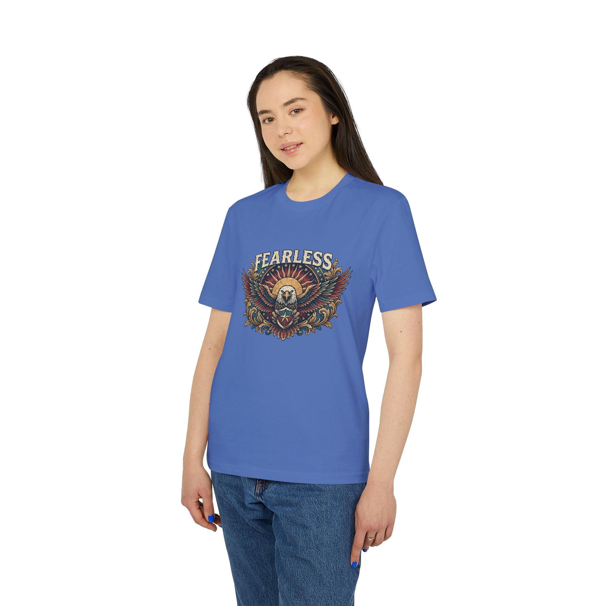 Vintage American Skull & Wings Graphic T Shirt
