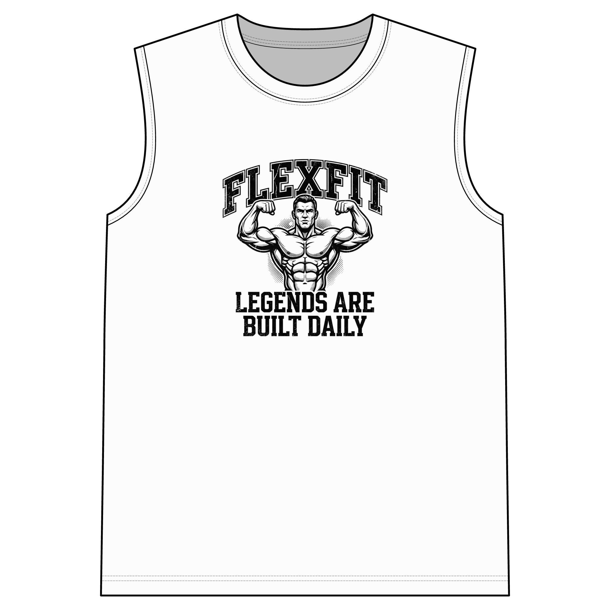 FlexFit  Sleeveless Gym Tee