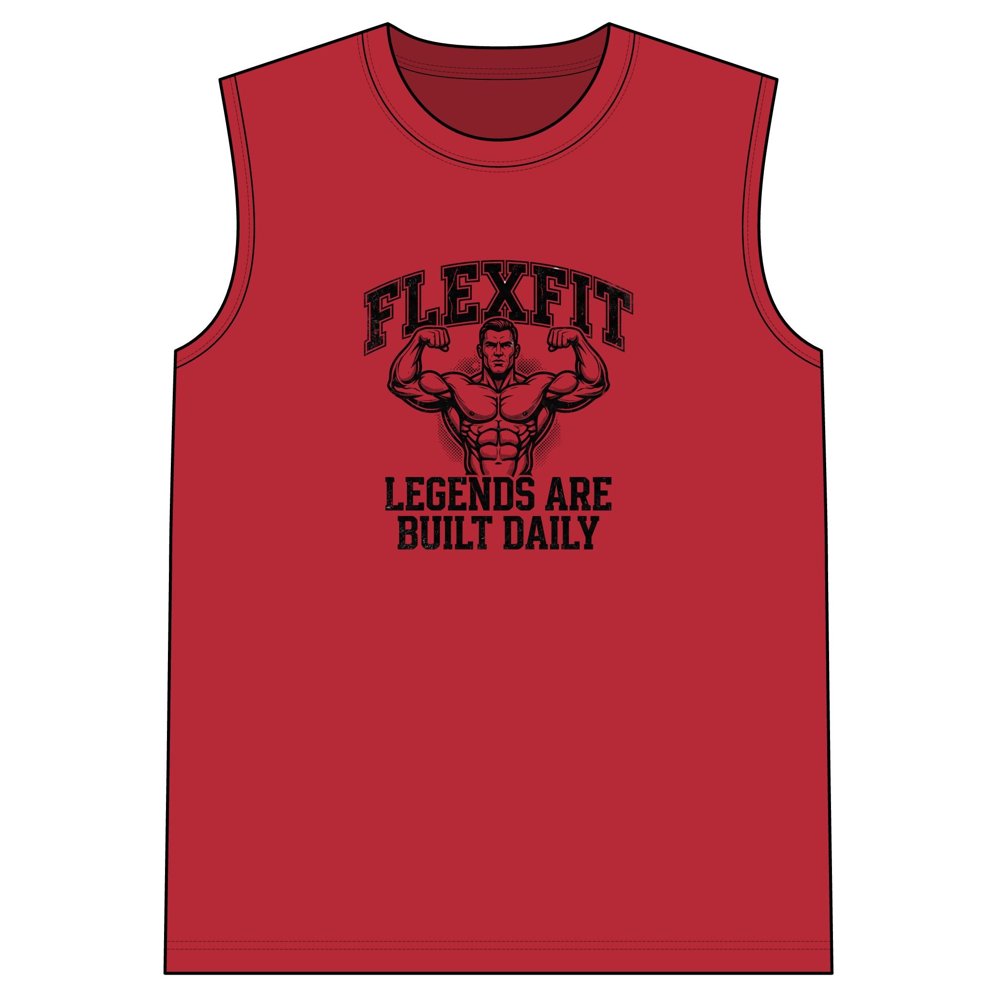 FlexFit  Sleeveless Gym Tee