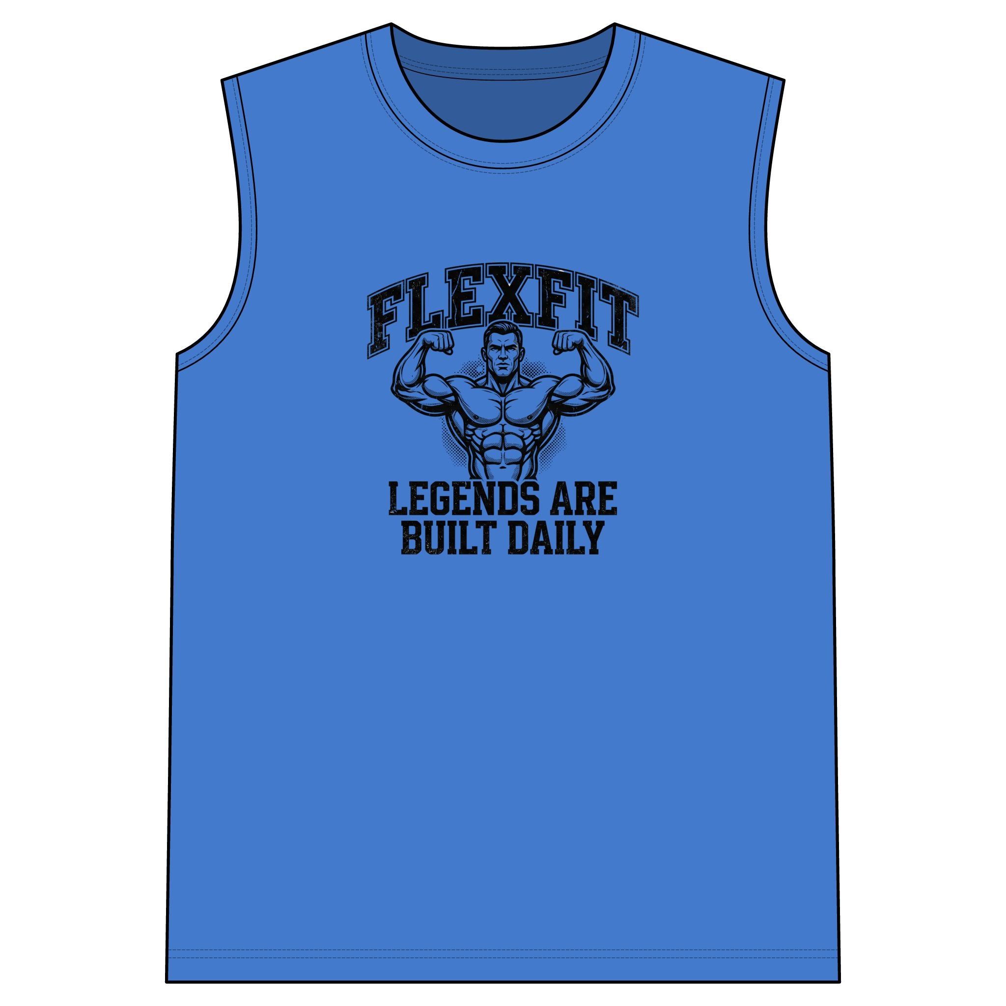 FlexFit  Sleeveless Gym Tee