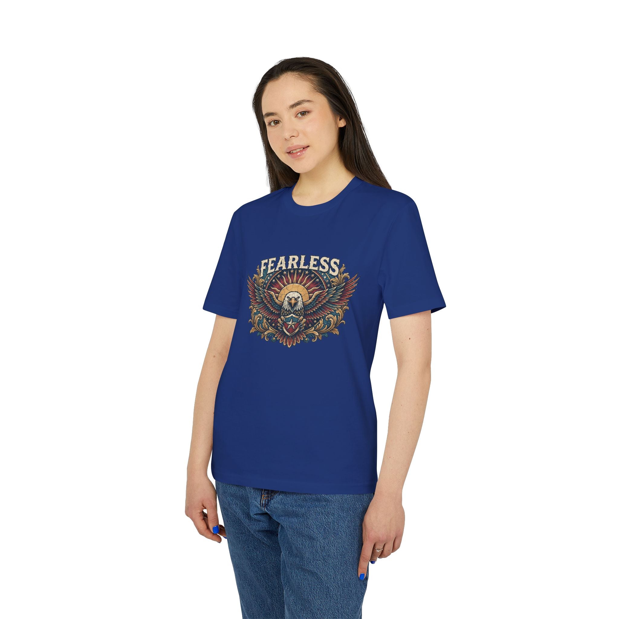 Vintage American Skull & Wings Graphic T Shirt