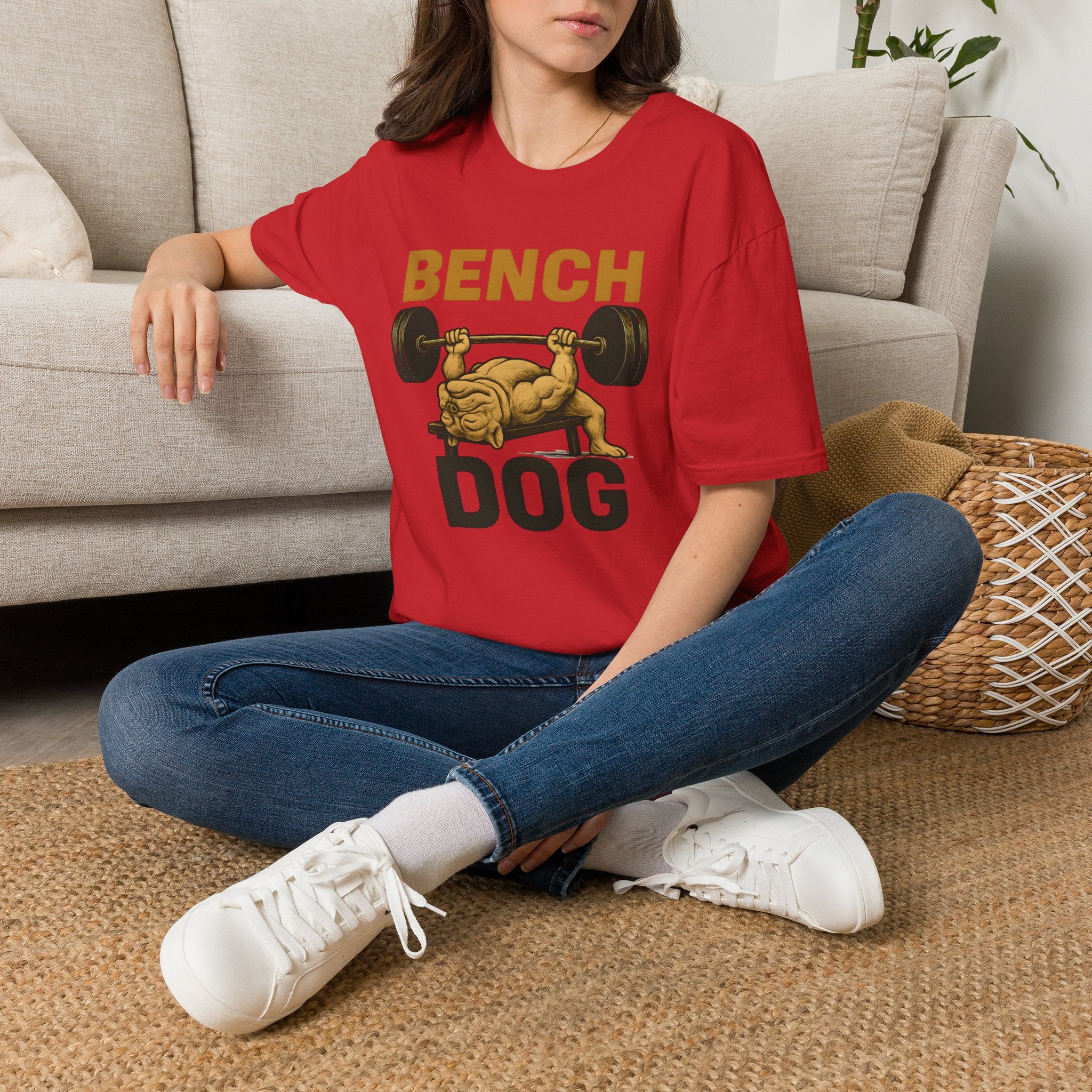 Bench Press Dog T-Shirt
