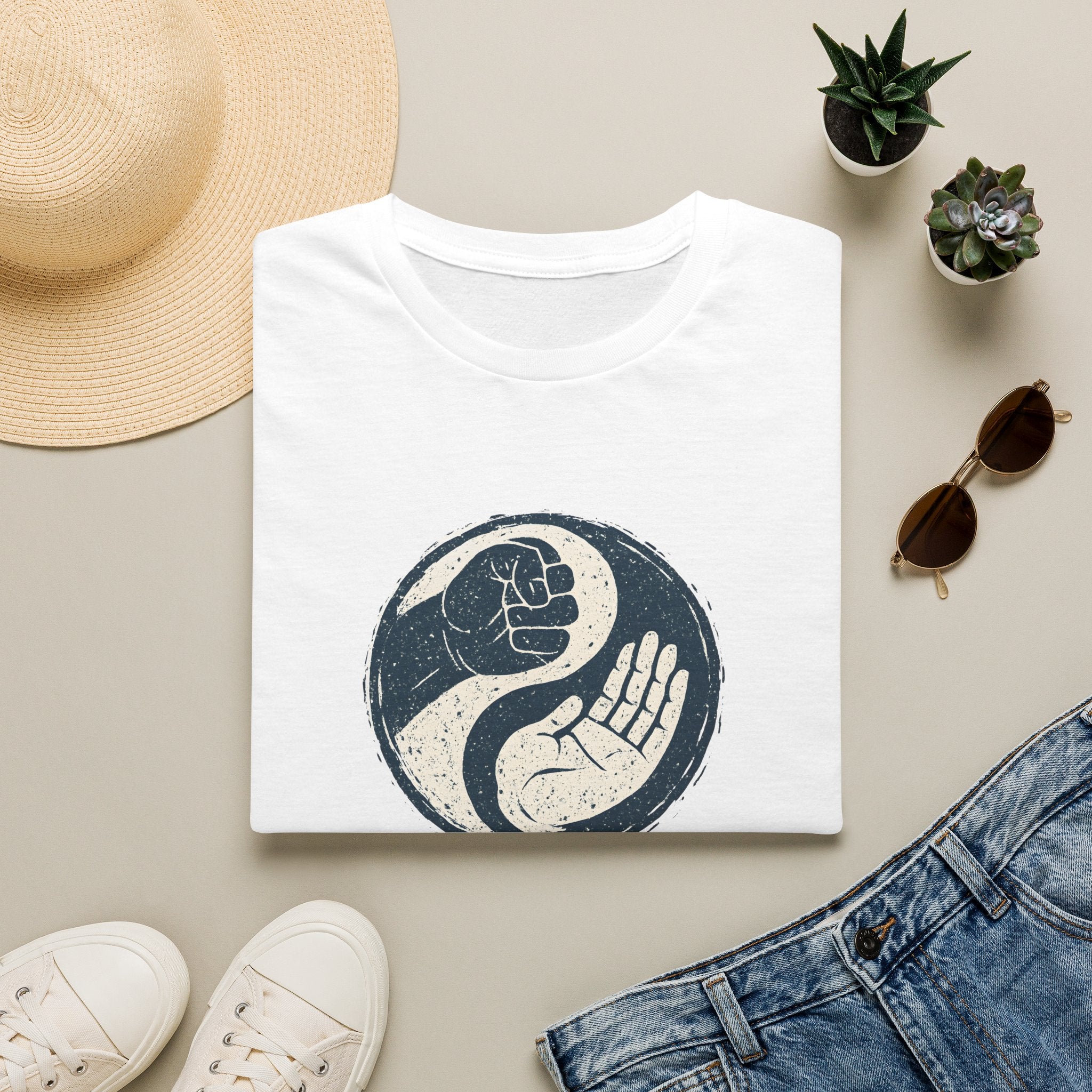 Fist and open hand T-Shirt