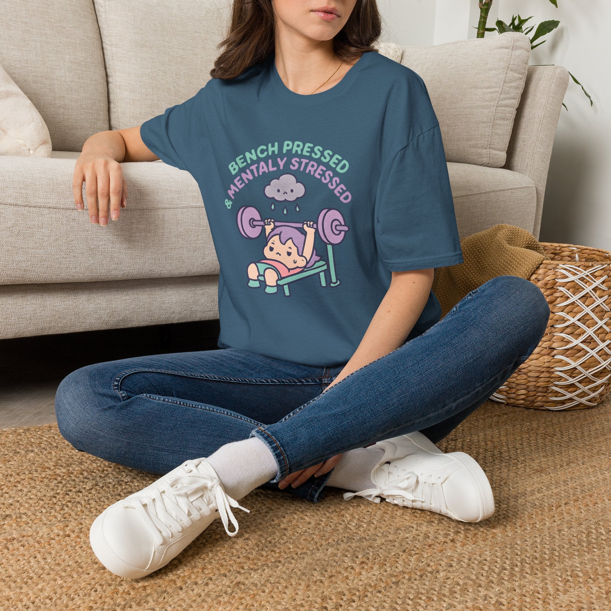 Mentally Stressed Bench Press T-Shirt