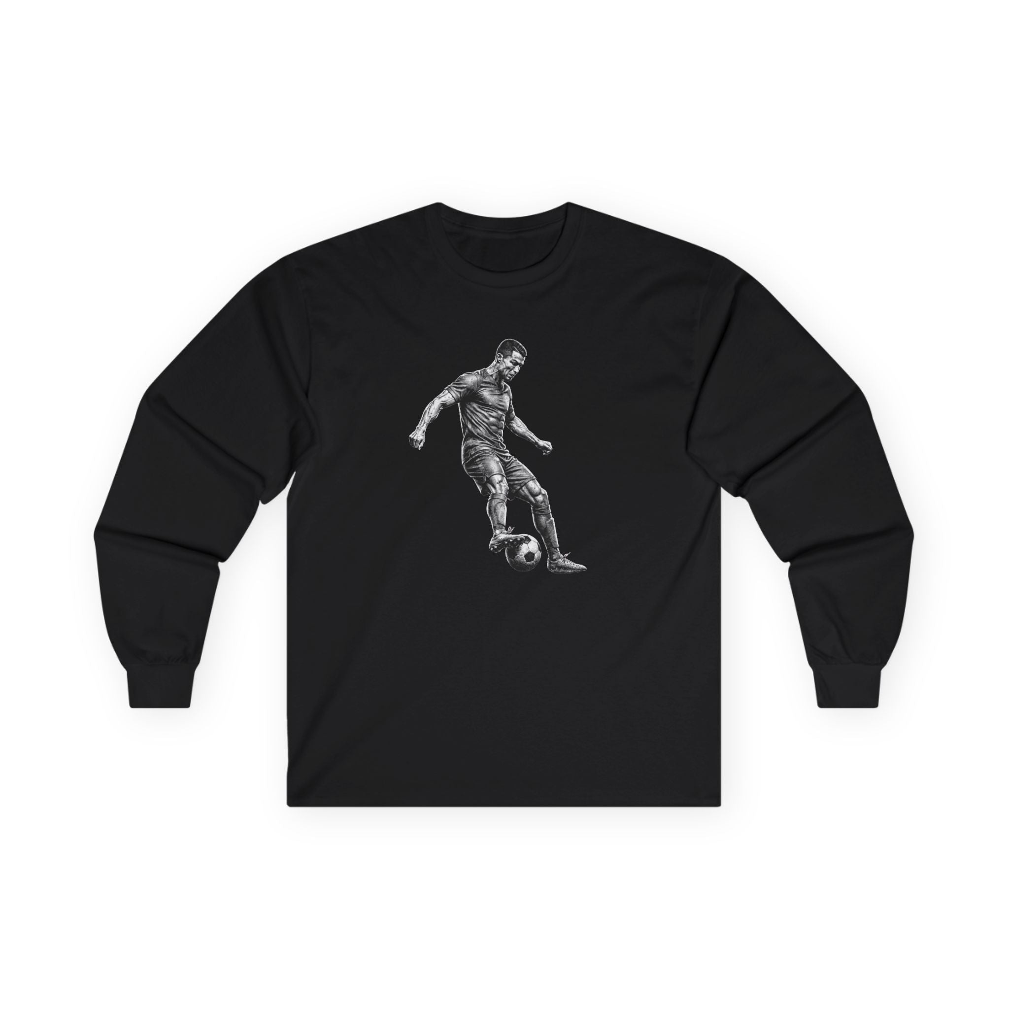 Soccer Player Illustration Long Sleeve