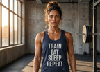 Train Eat Sleep Repeat Tank Top