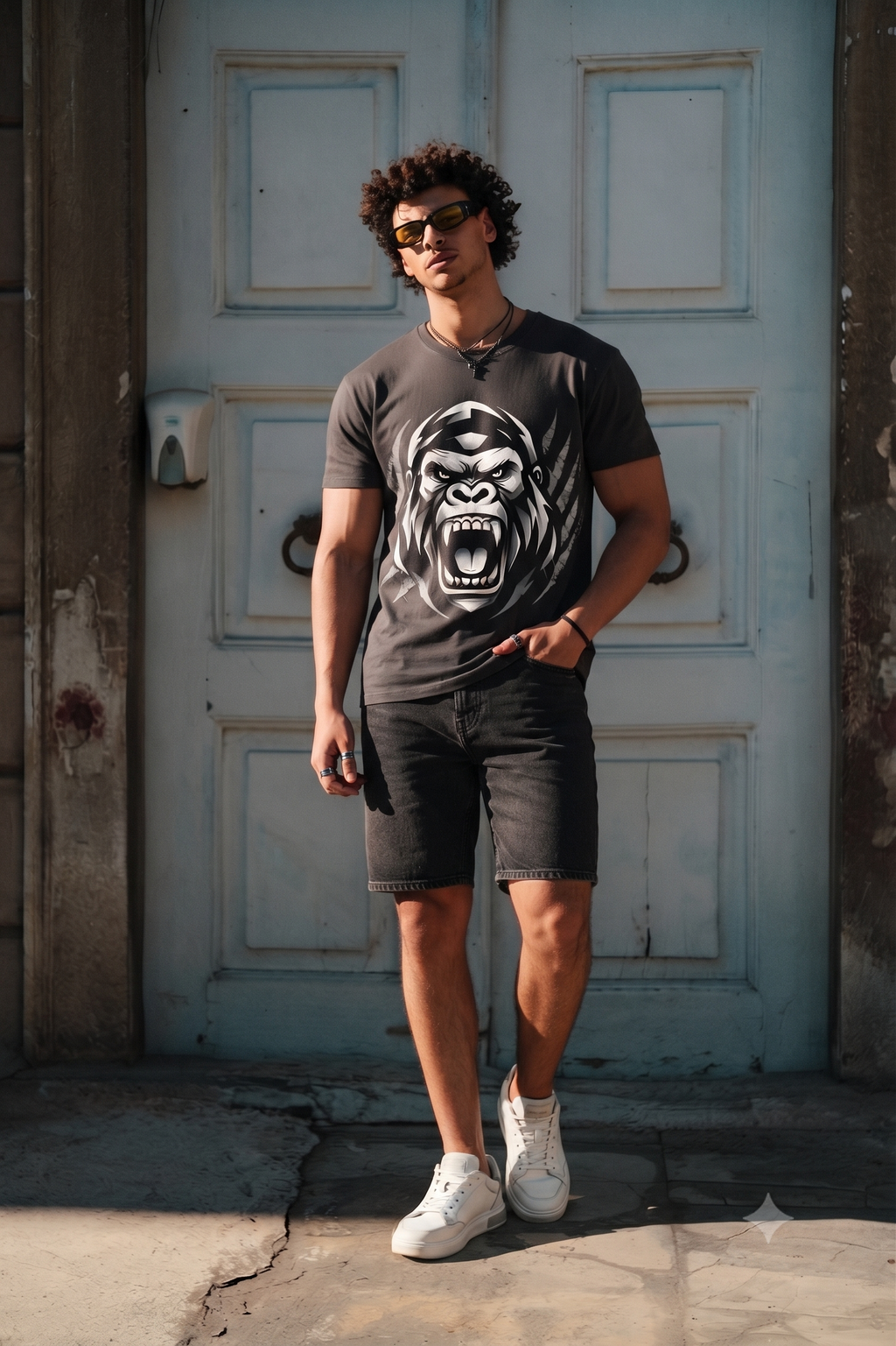 Gorilla Roar Graphic T-Shirt