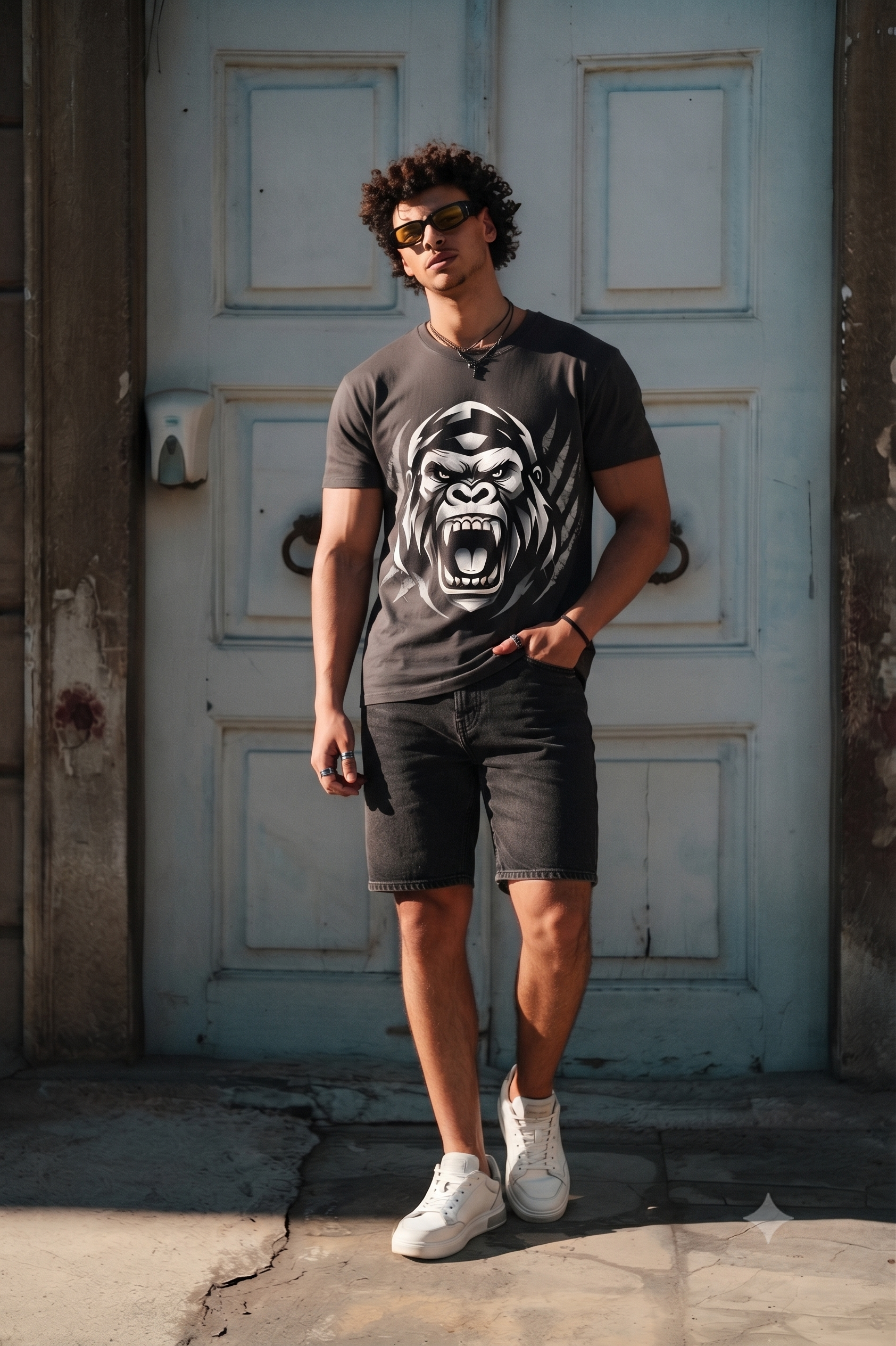 Gorilla Roar Graphic T-Shirt