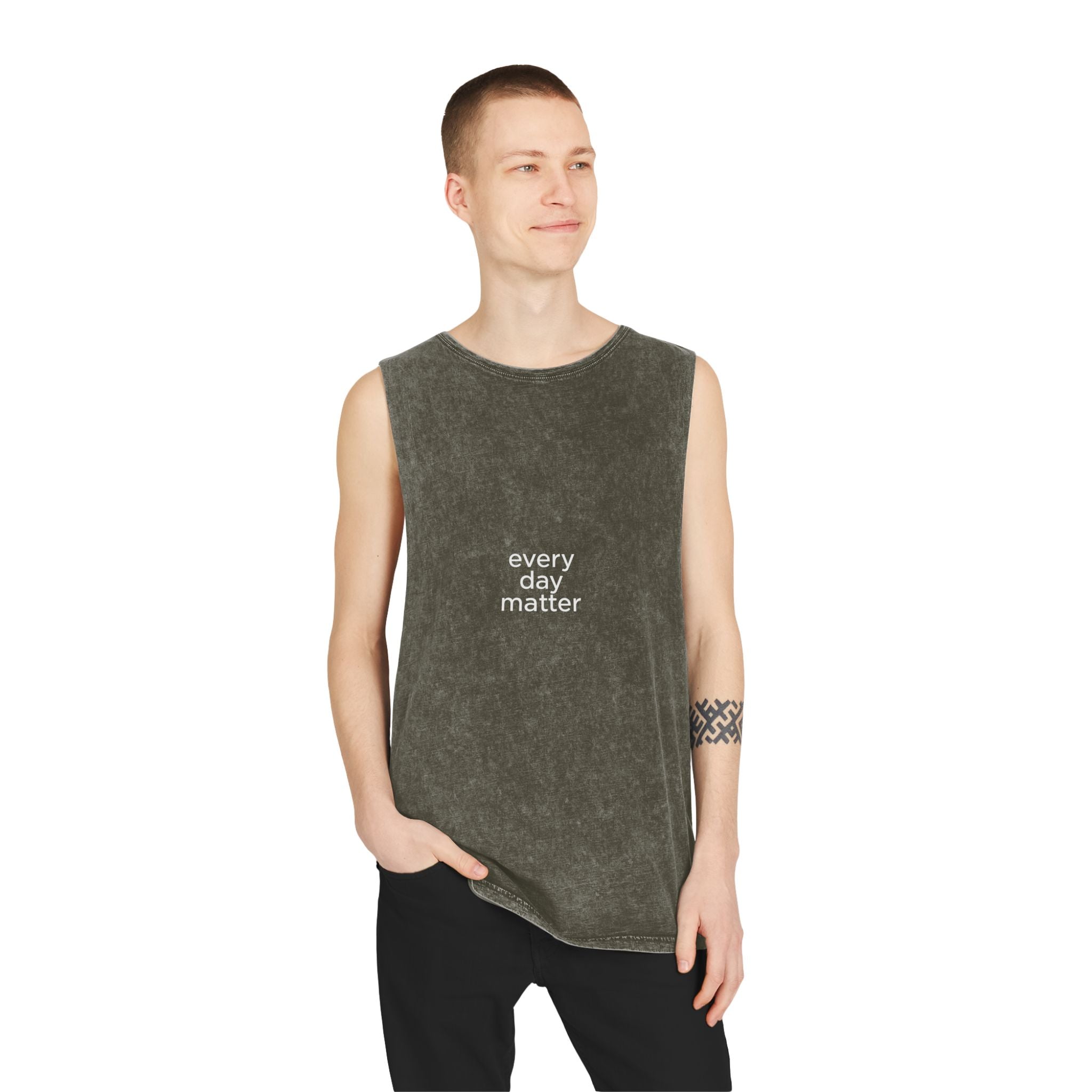 Every Day Matter Stonewash Tank Top