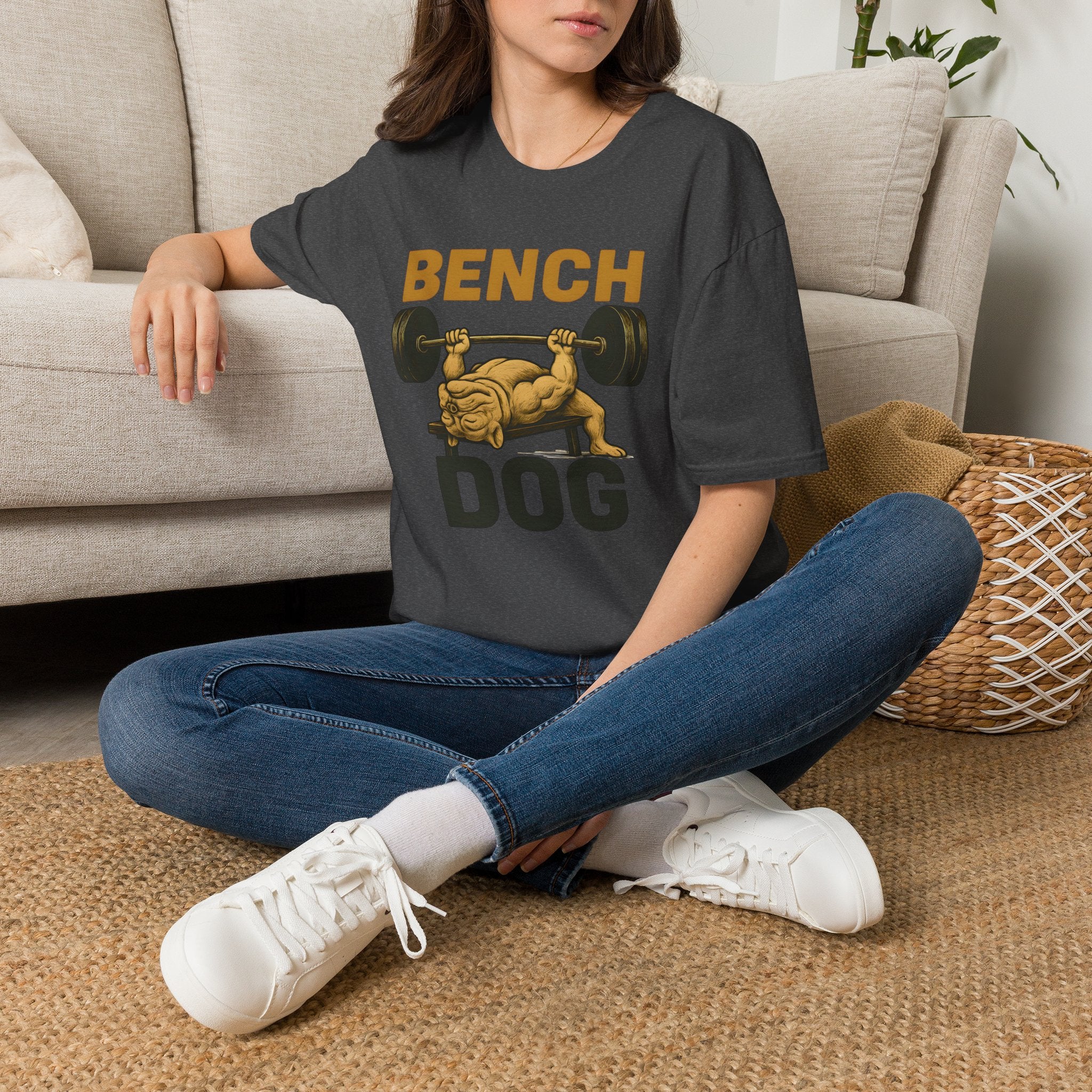 Bench Press Dog T-Shirt