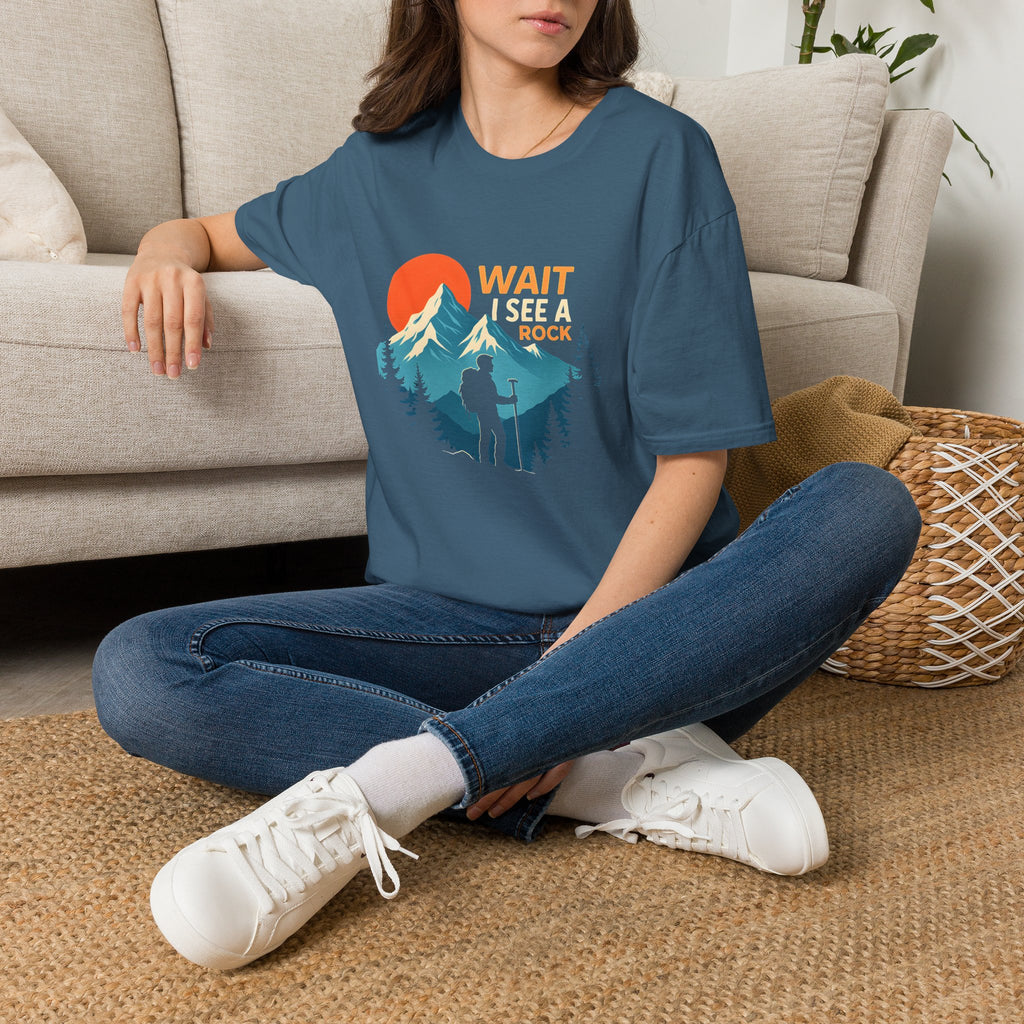 Hiker on Mountain Trail T-Shirt