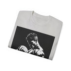 B&W Bodybuilder Bicep Curl T Shirt