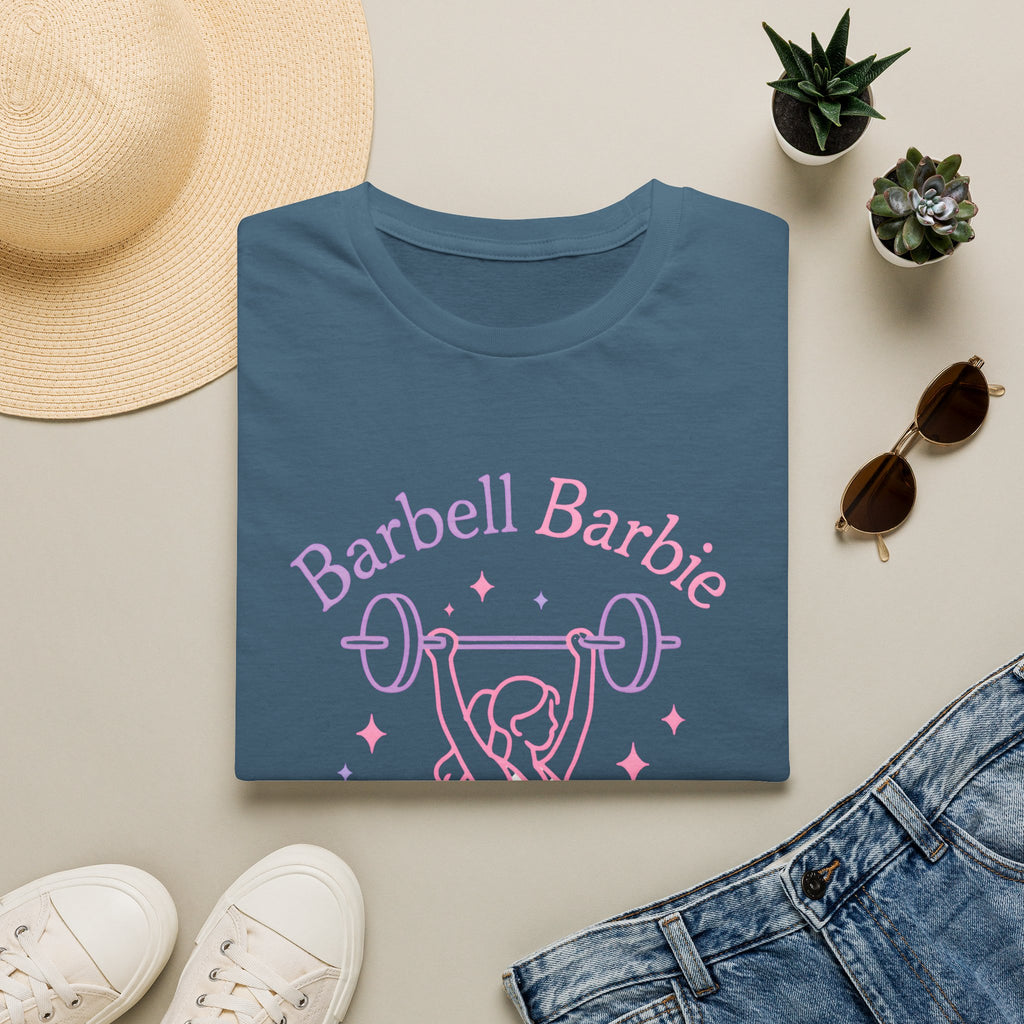 Barbell Barbie Lifts Weights T-Shirt