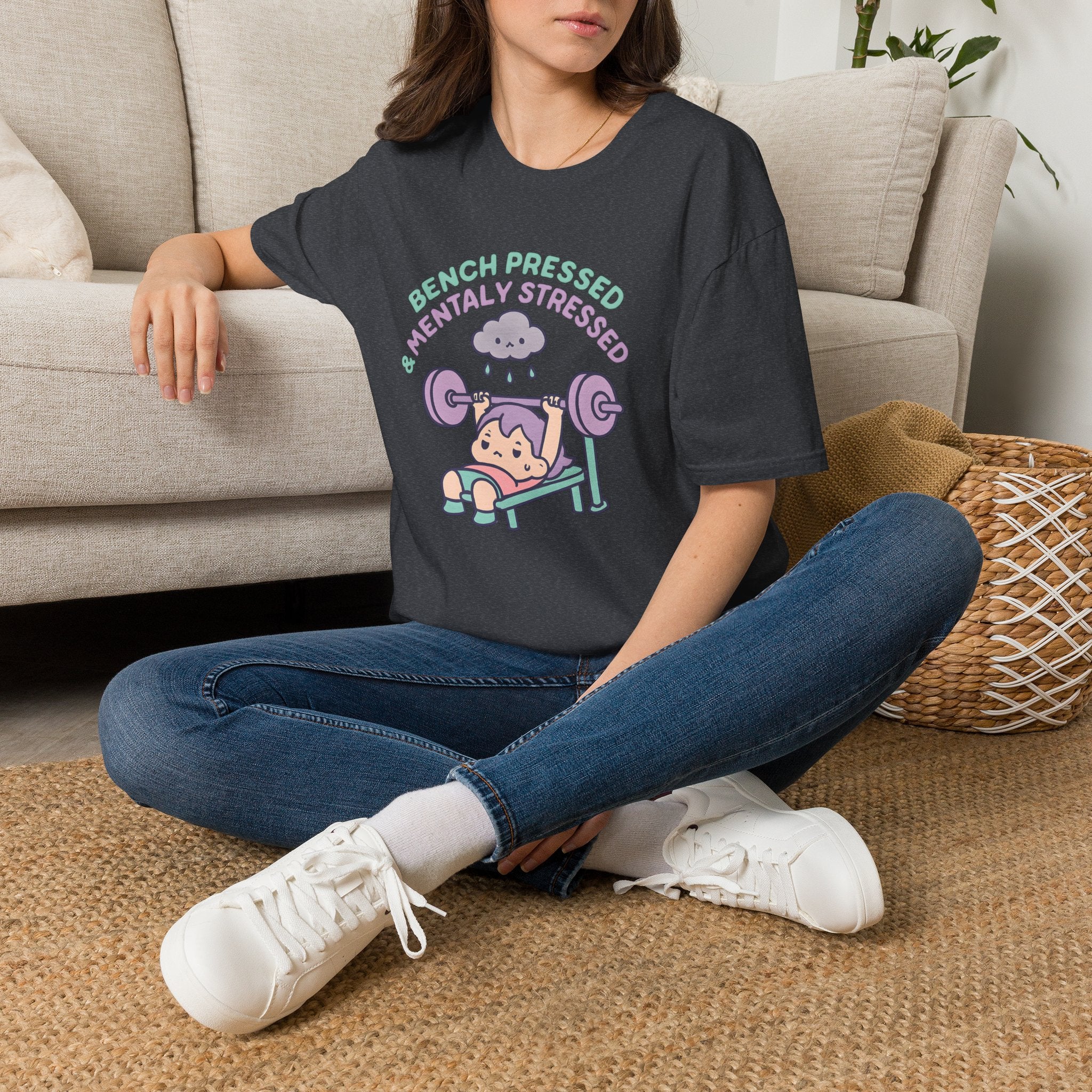 Mentally Stressed Bench Press T-Shirt