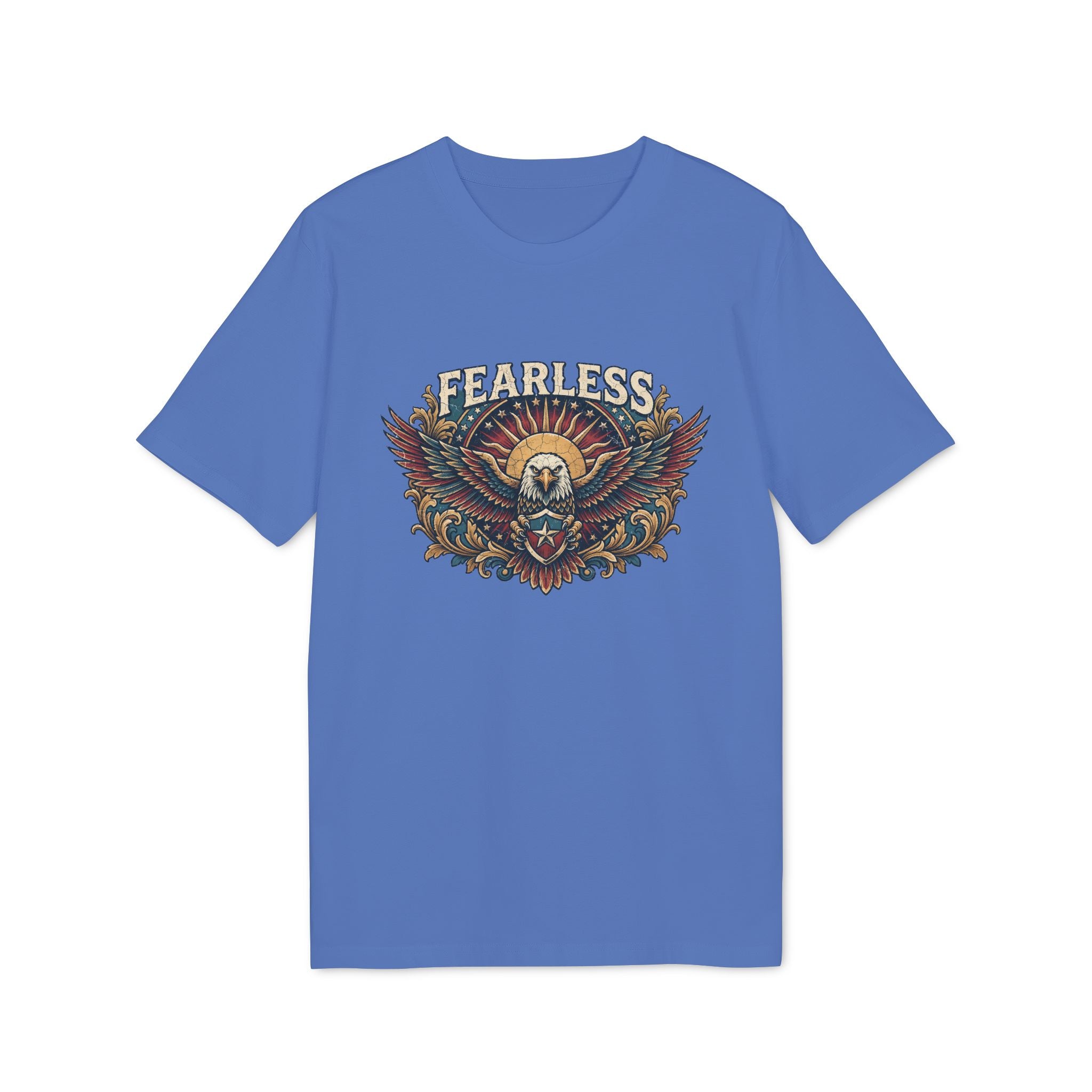 Vintage American Skull & Wings Graphic T Shirt