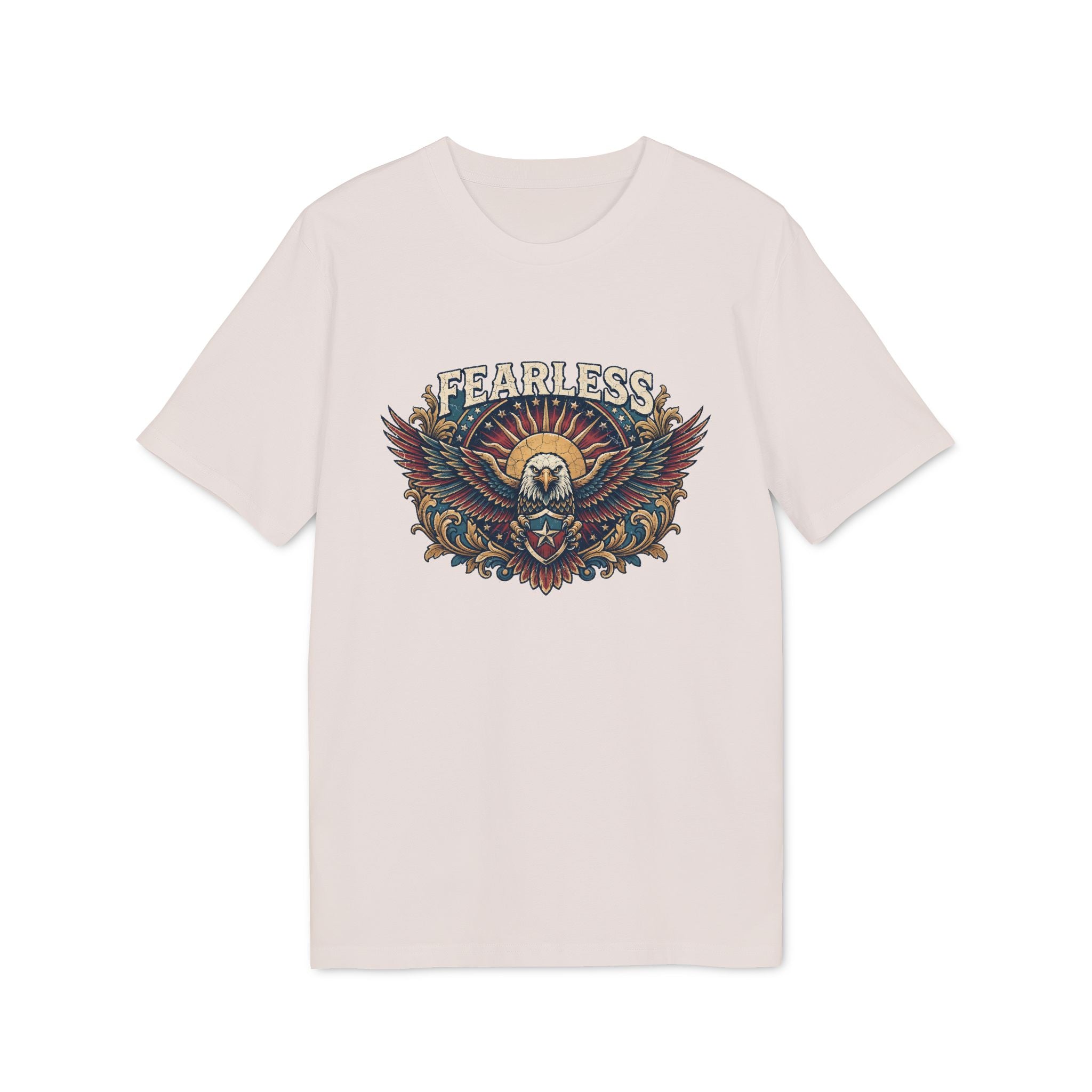 Vintage American Skull & Wings Graphic T Shirt