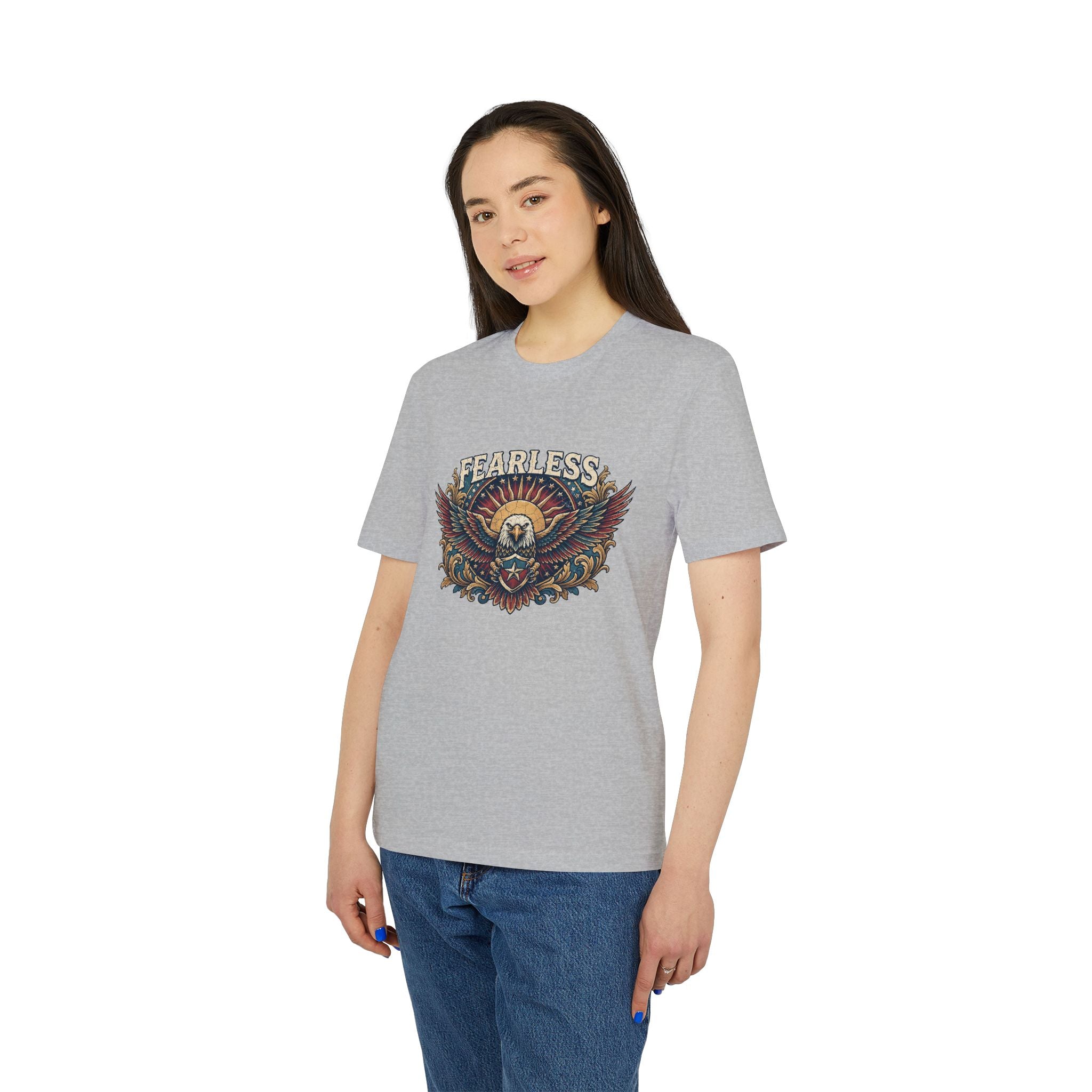 Vintage American Skull & Wings Graphic T Shirt