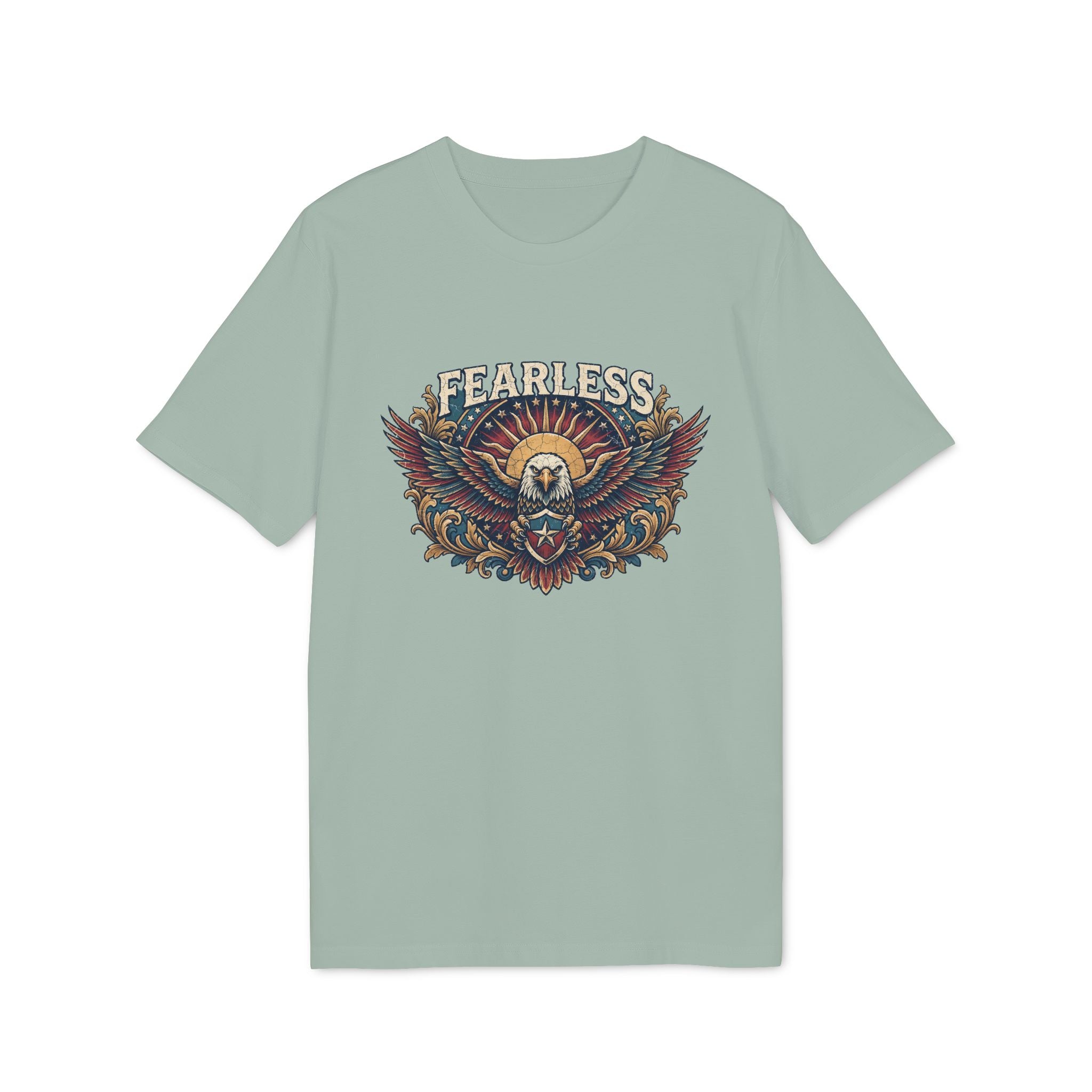 Vintage American Skull & Wings Graphic T Shirt