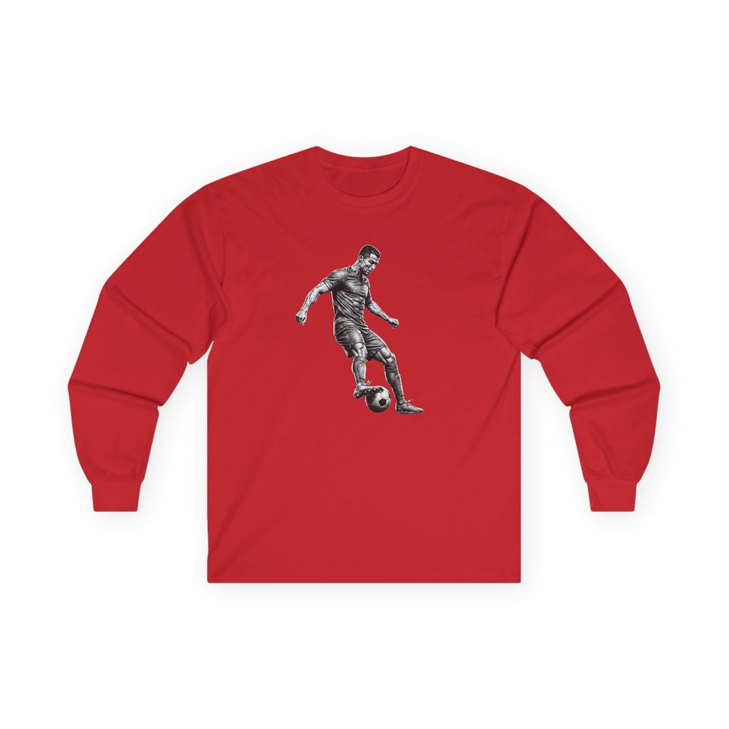 Soccer Player Illustration Long Sleeve