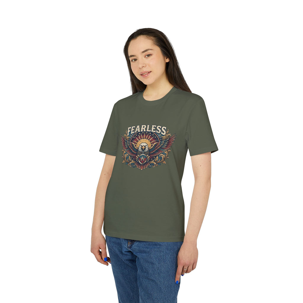 Vintage American Skull & Wings Graphic T Shirt