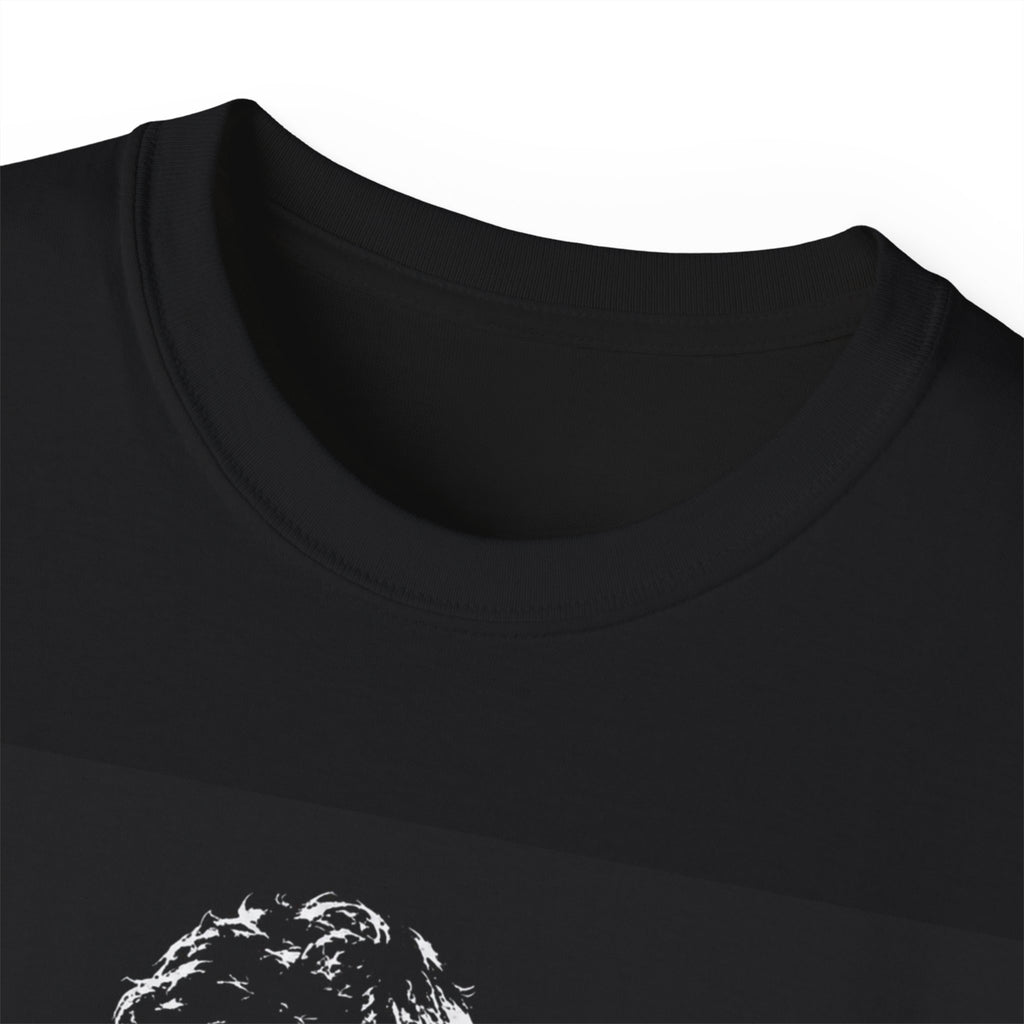B&W Bodybuilder Bicep Curl T Shirt
