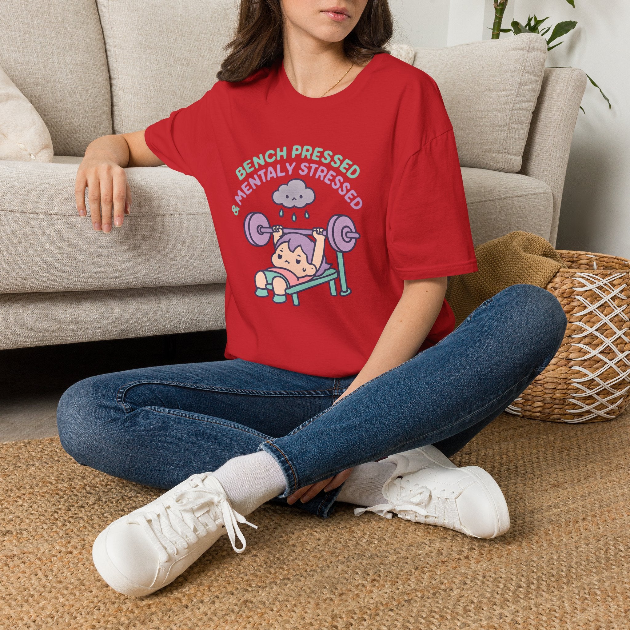 Mentally Stressed Bench Press T-Shirt
