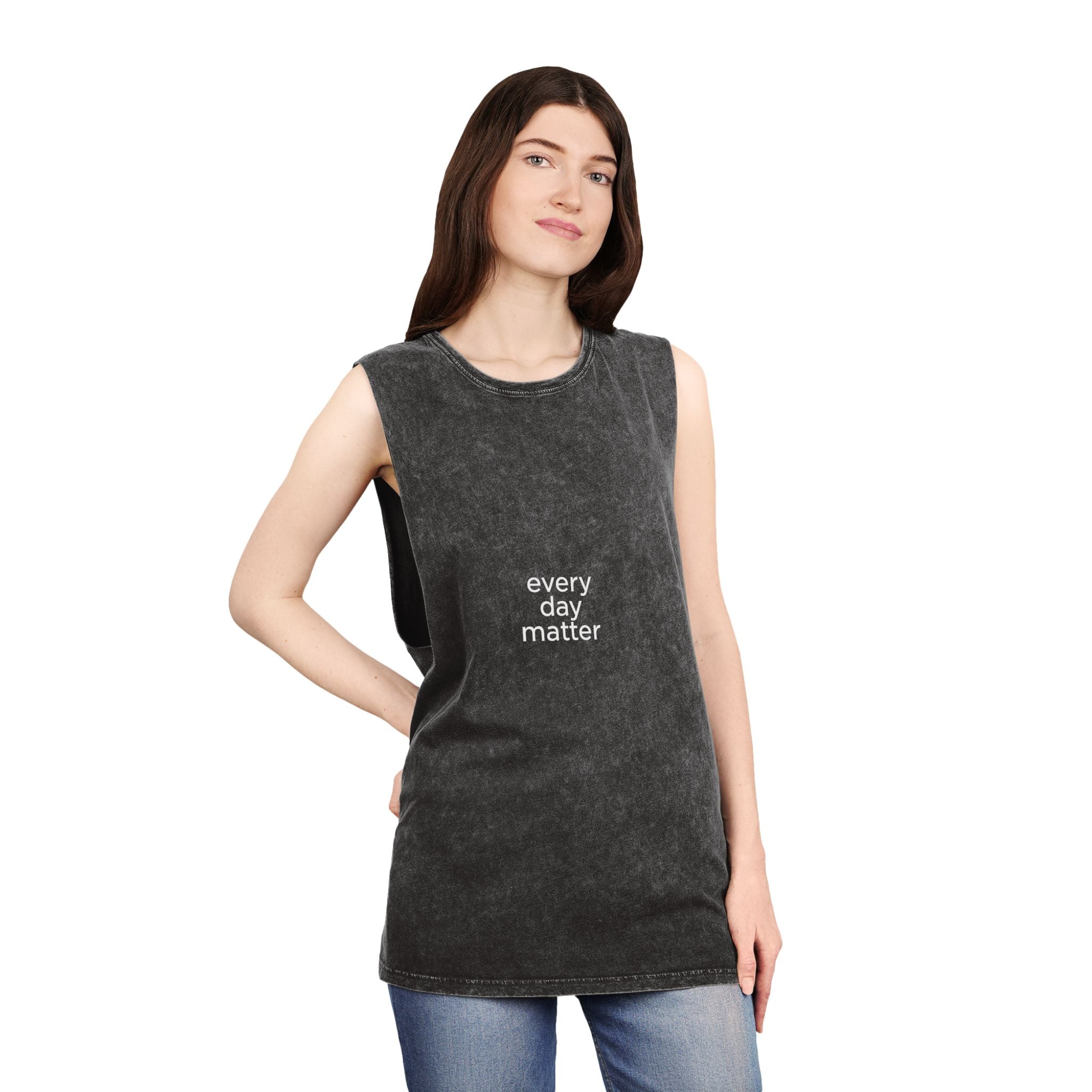 Every Day Matter Stonewash Tank Top