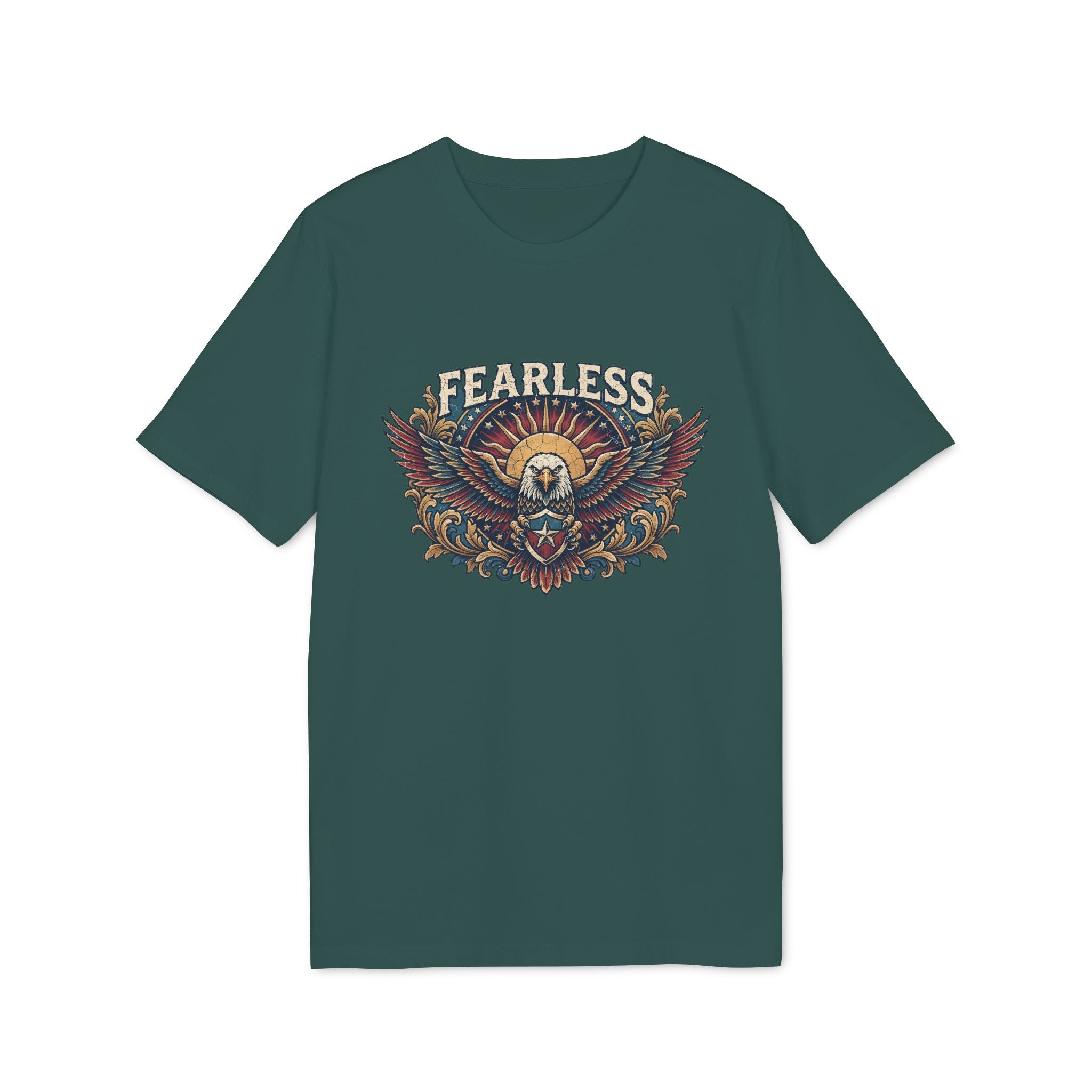Vintage American Skull & Wings Graphic T Shirt