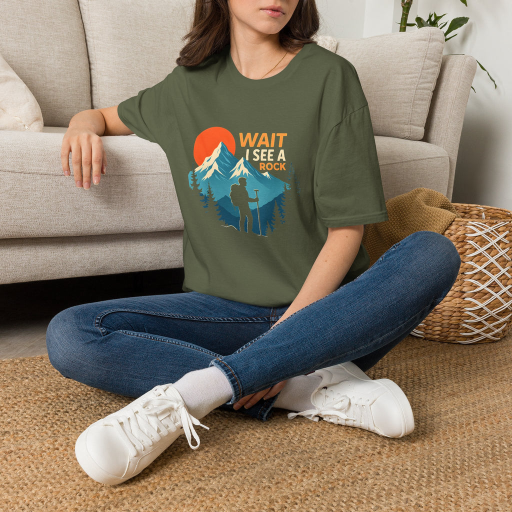 Hiker on Mountain Trail T-Shirt