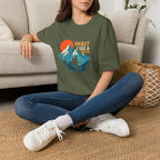 Hiker on Mountain Trail T-Shirt