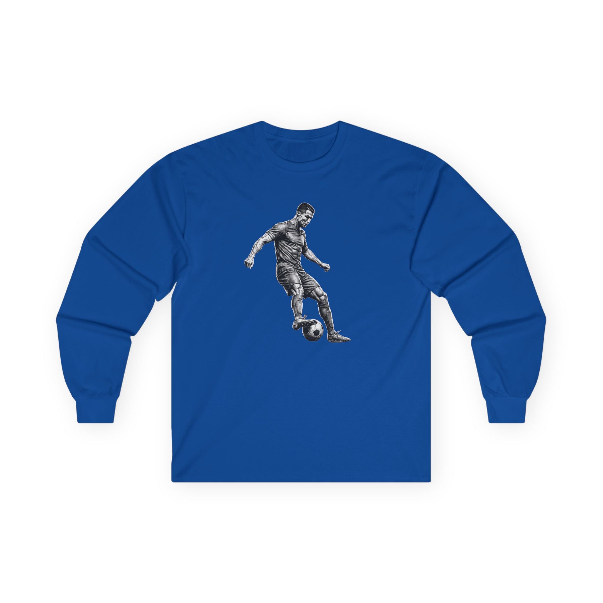 Soccer Player Illustration Long Sleeve