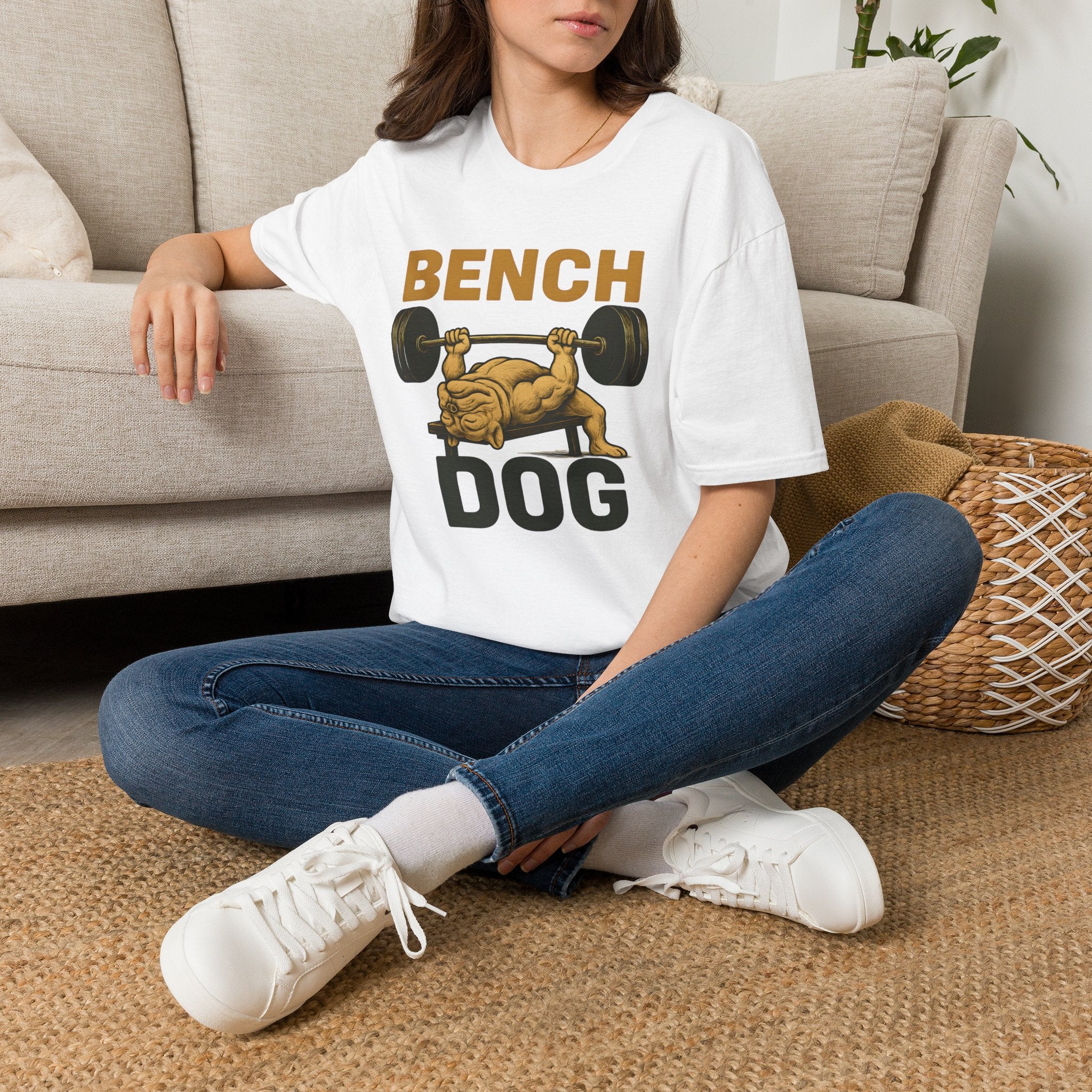 Bench Press Dog T-Shirt