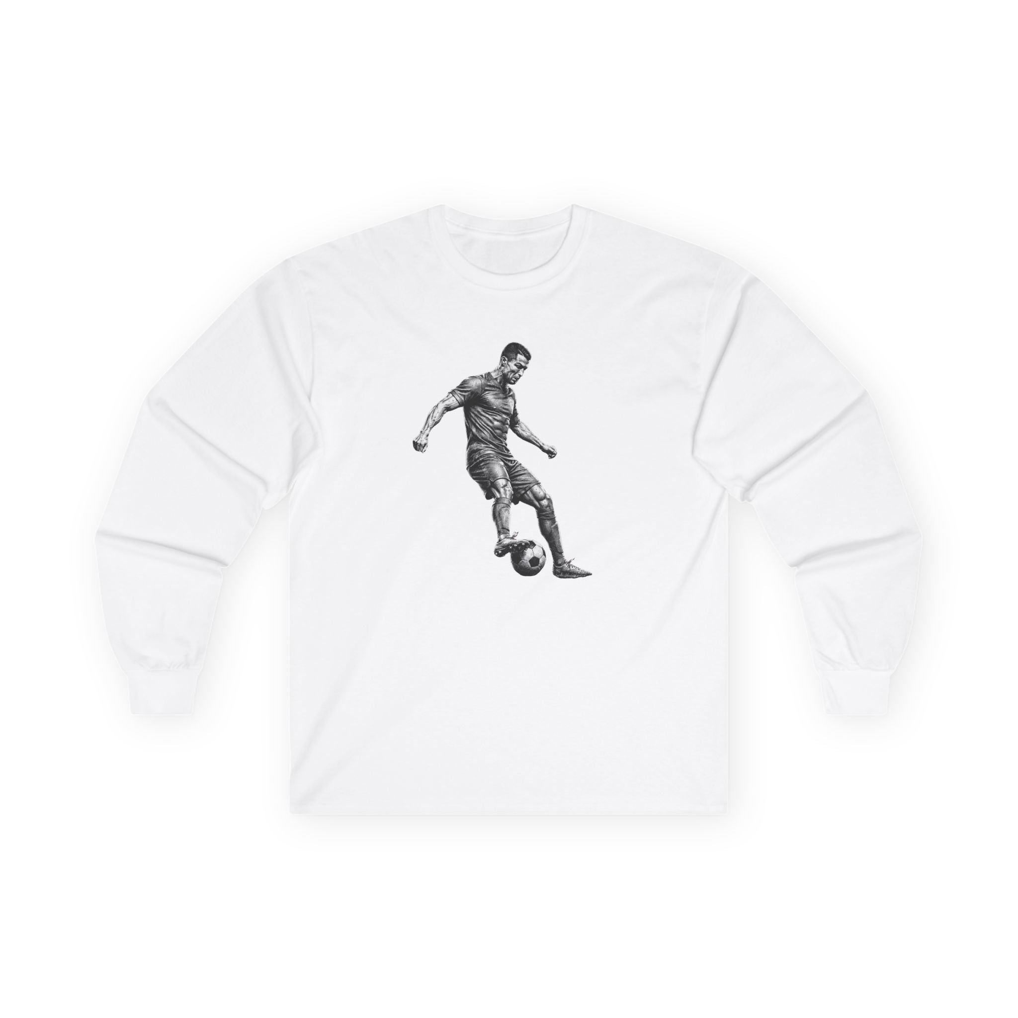Soccer Player Illustration Long Sleeve