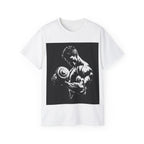 B&W Bodybuilder Bicep Curl T Shirt