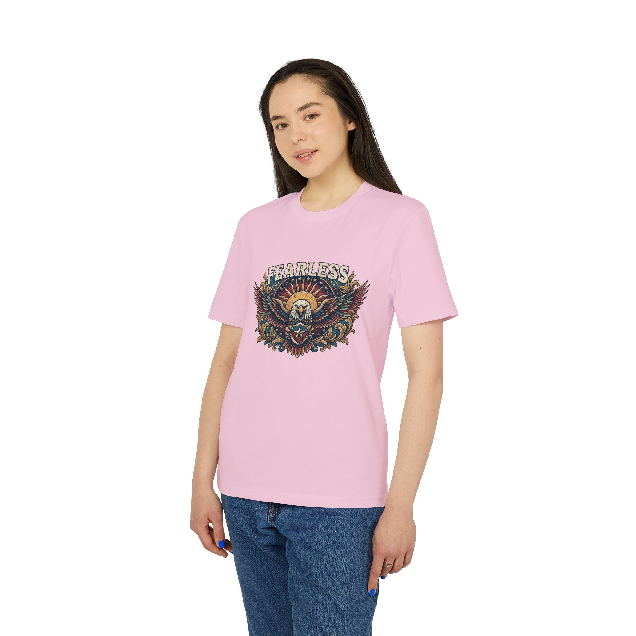 Vintage American Skull & Wings Graphic T Shirt