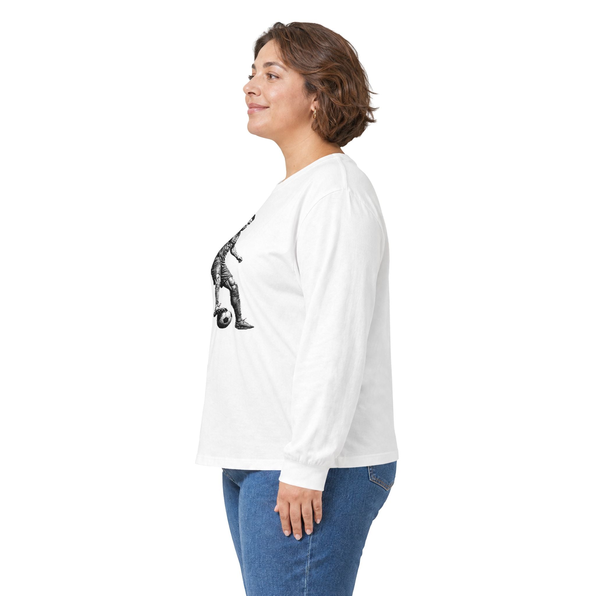 Soccer Player Illustration Long Sleeve