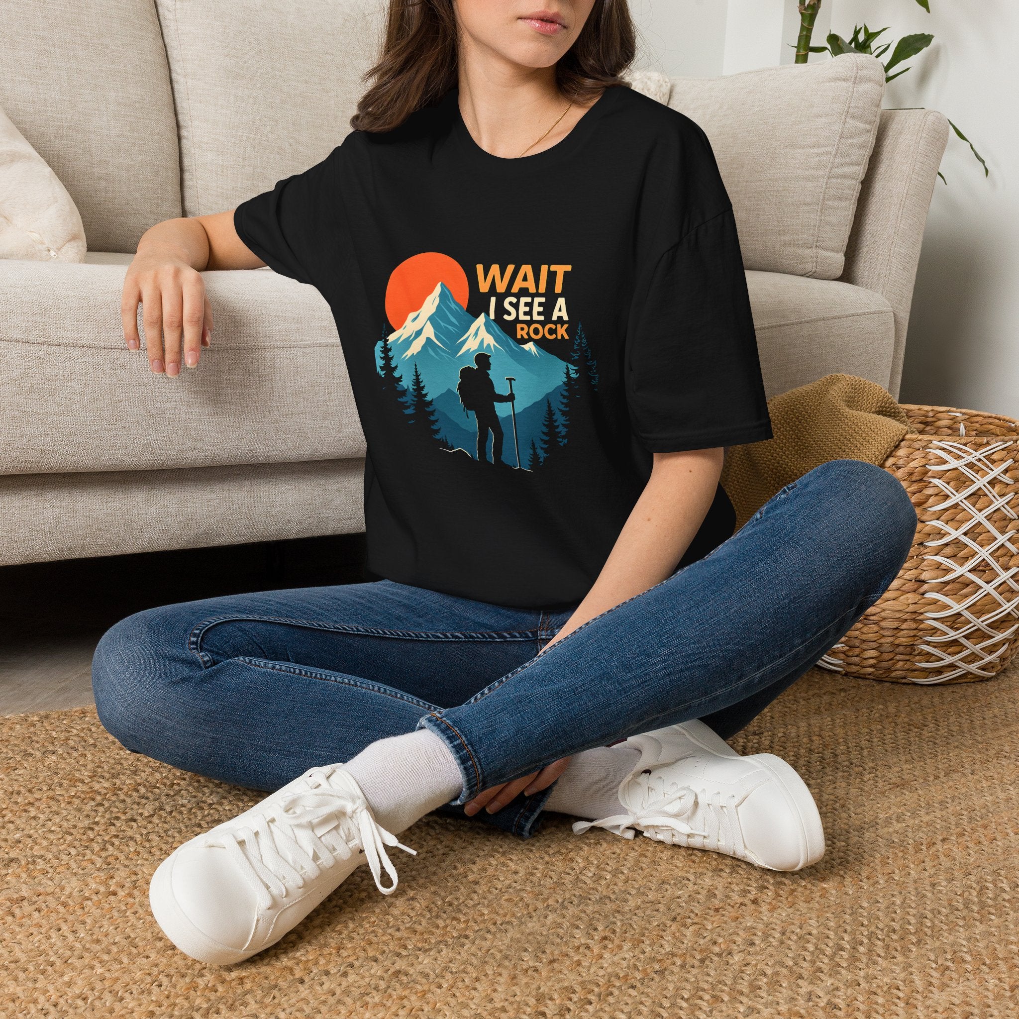 Hiker on Mountain Trail T-Shirt