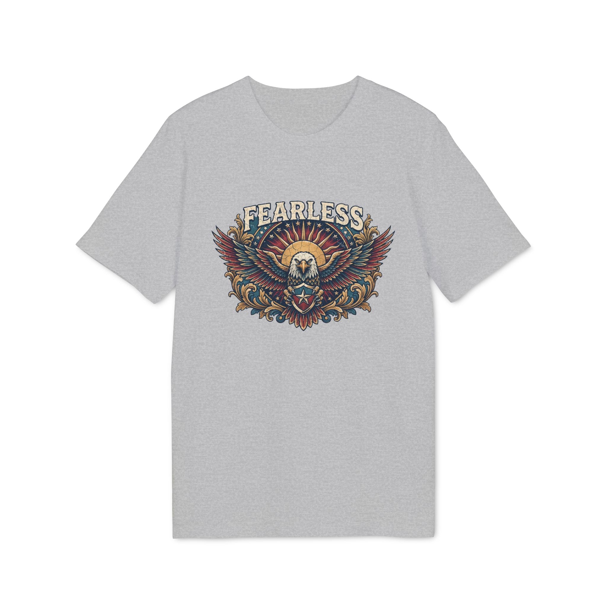 Vintage American Skull & Wings Graphic T Shirt