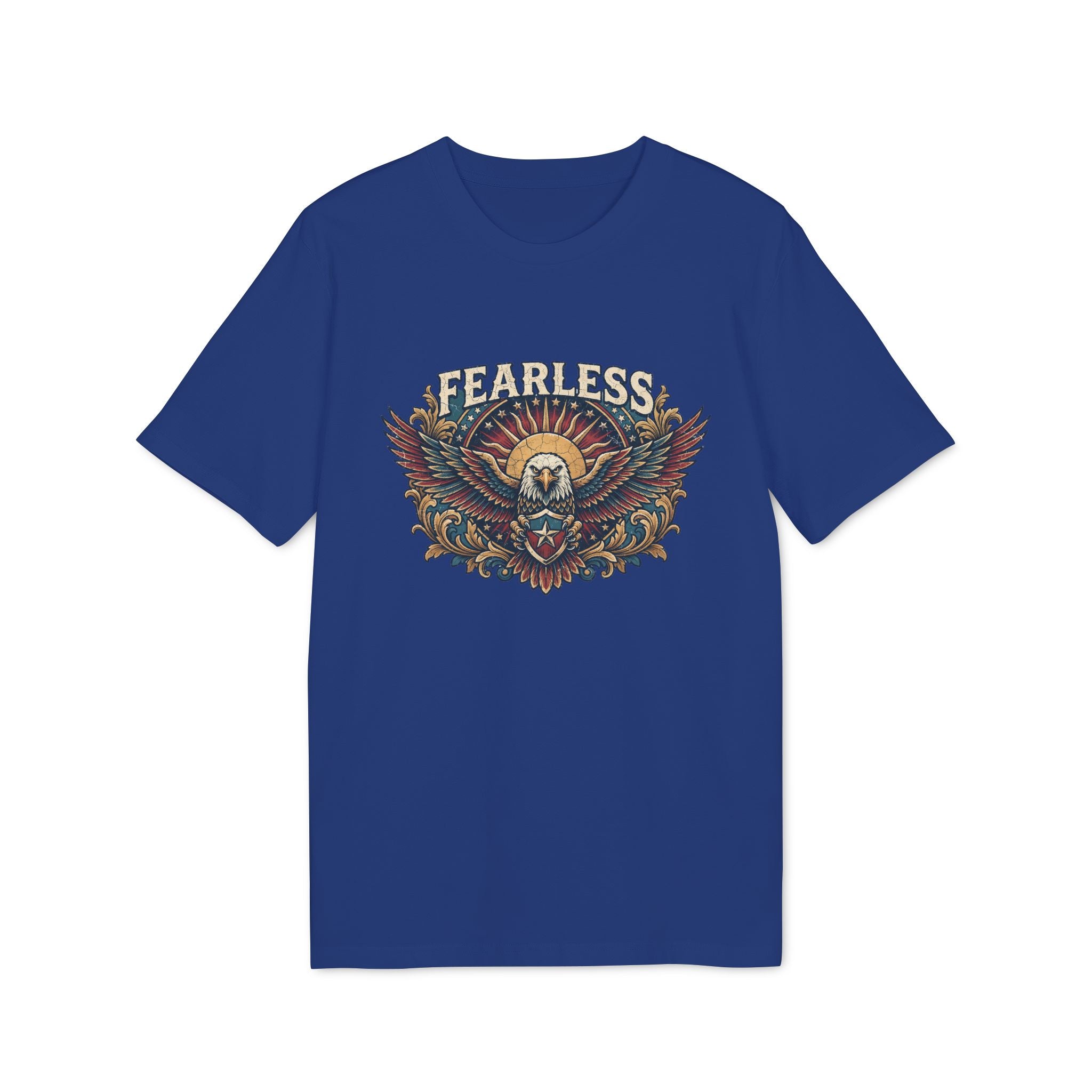 Vintage American Skull & Wings Graphic T Shirt