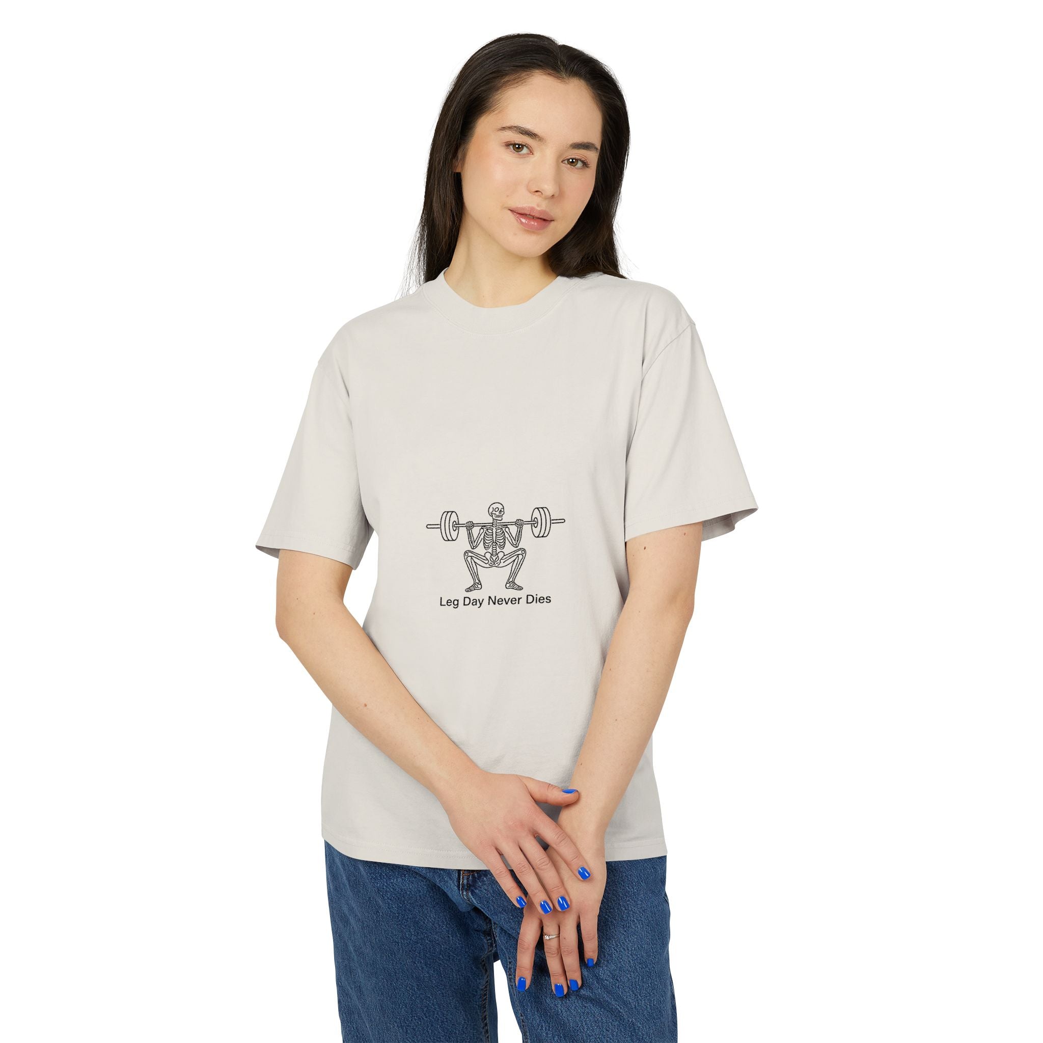 Skeleton Squat Tee  T‑Shirt